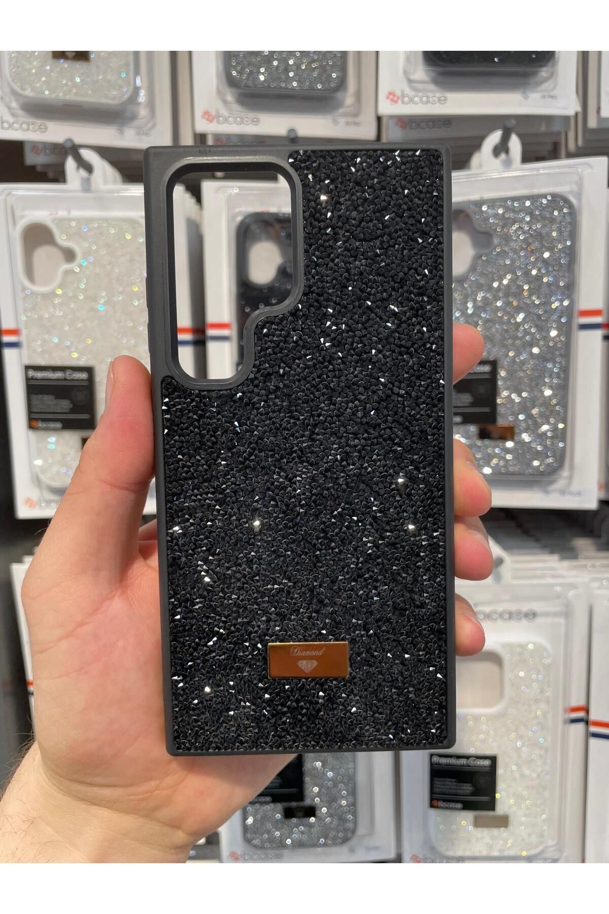 NEXE SAMSUNG S24 ULTRA KILIF PIRLANTA TAŞLI DİAMOND PARLAK LÜX ÖZEL KAPAK