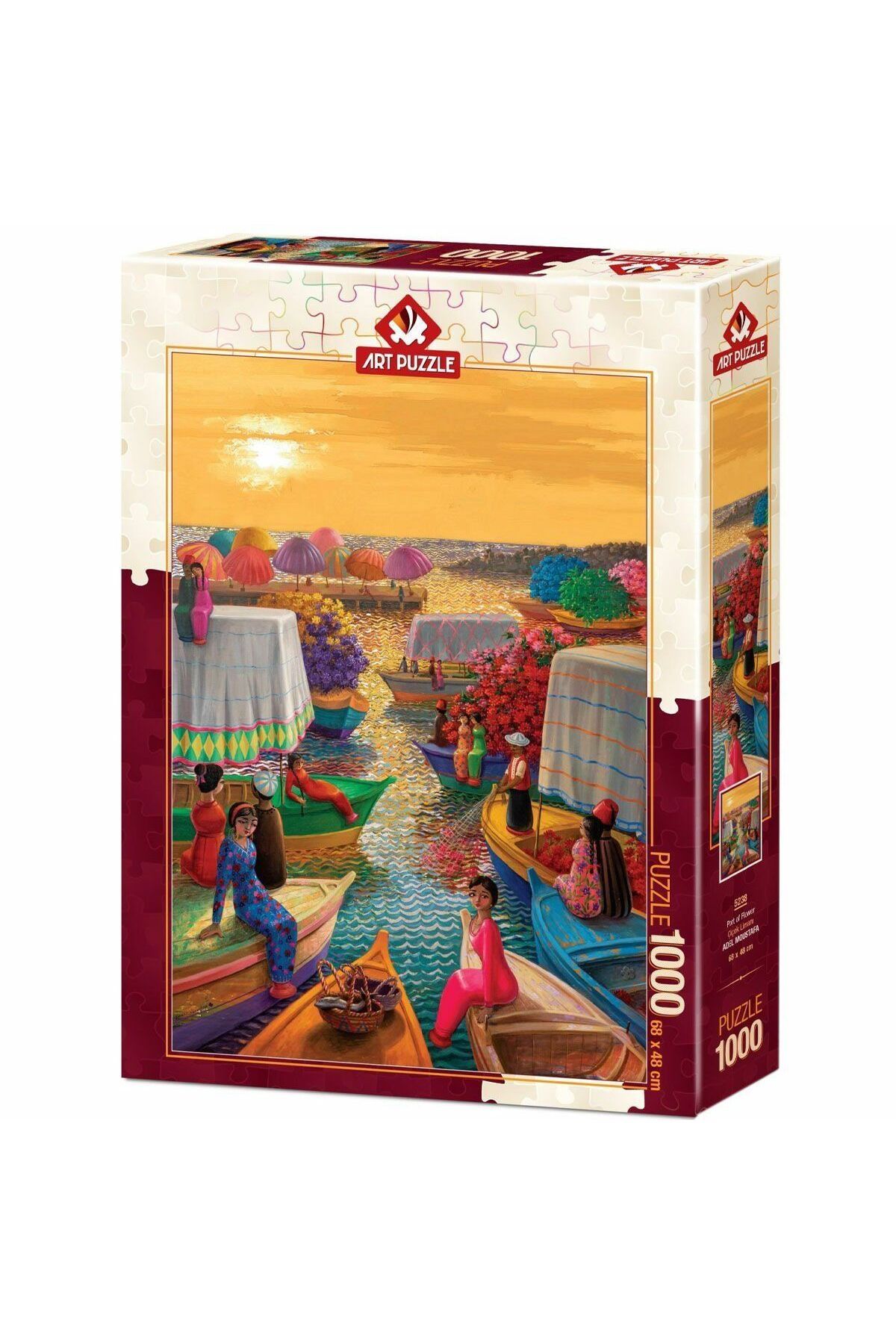 TimeStart 5238 Çiçek Limanı 1000 Parça - Art Puzzle