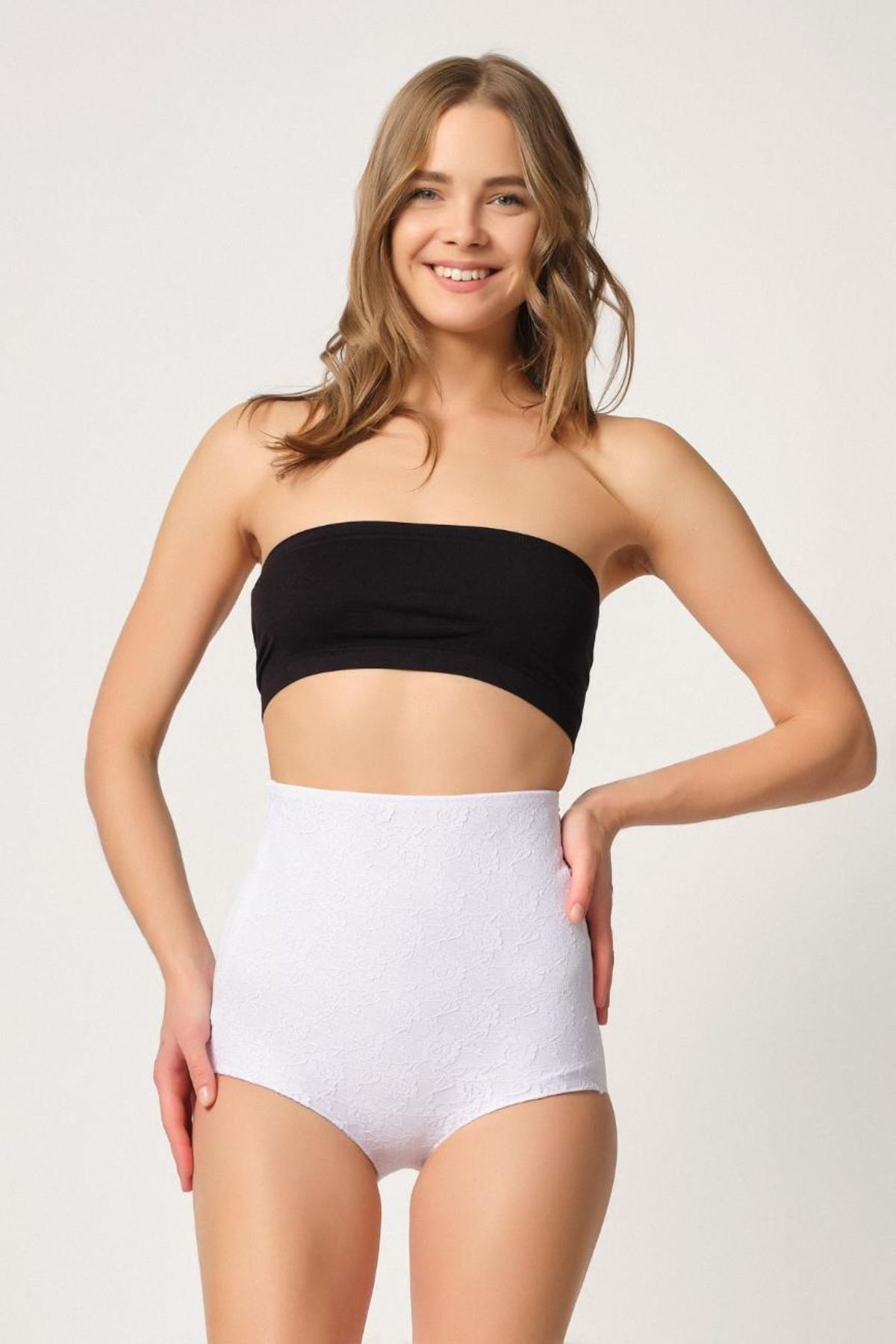 Beruflic BEYAZ MI Angel 2842 Lazer Dantelli Slip Korse