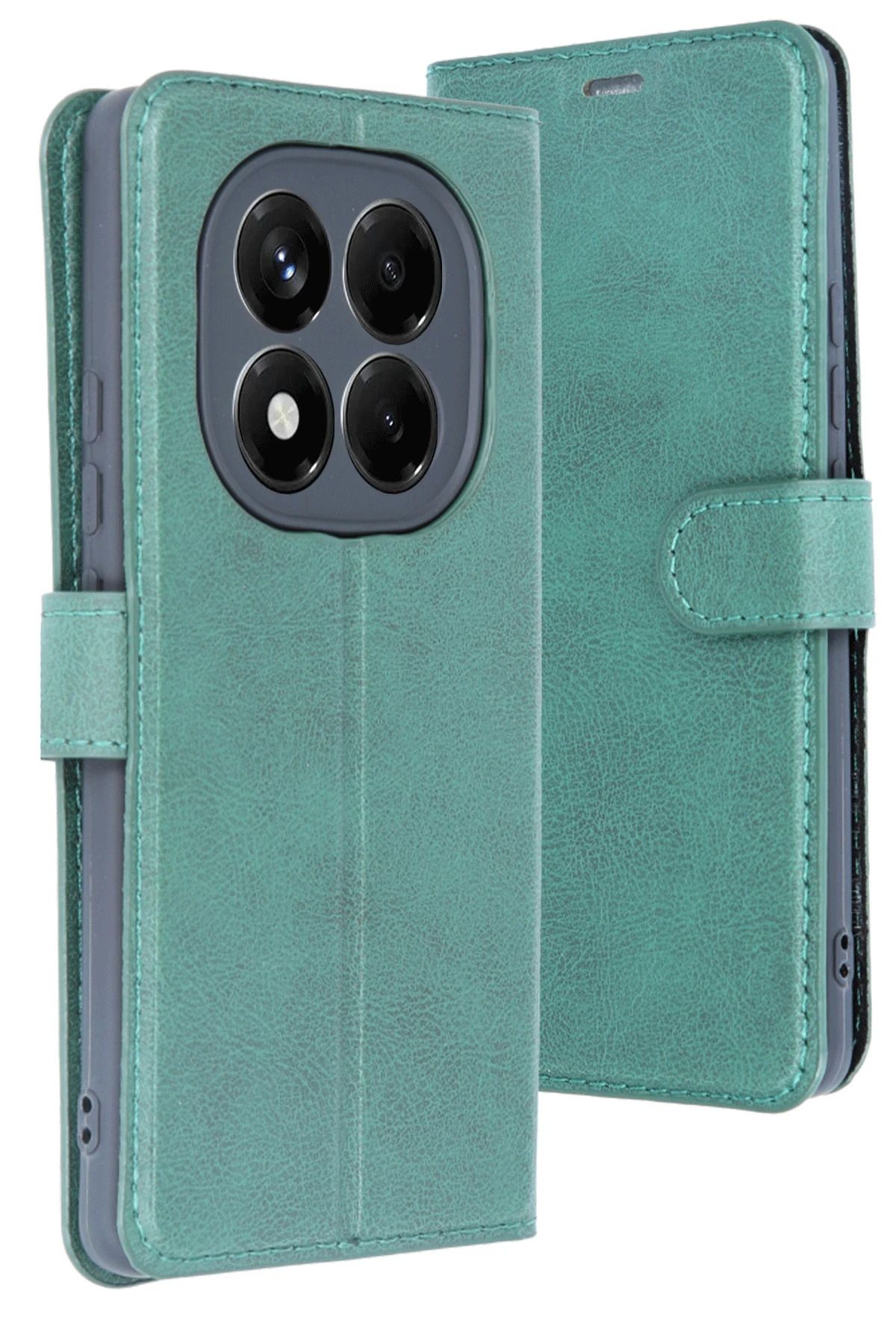 Posso Xiaomi Redmi Note 14 Pro 5G Kılıf 360' Tam Koruma Cüzdan Kartvizitli Stand Özellikli Deri Kapak