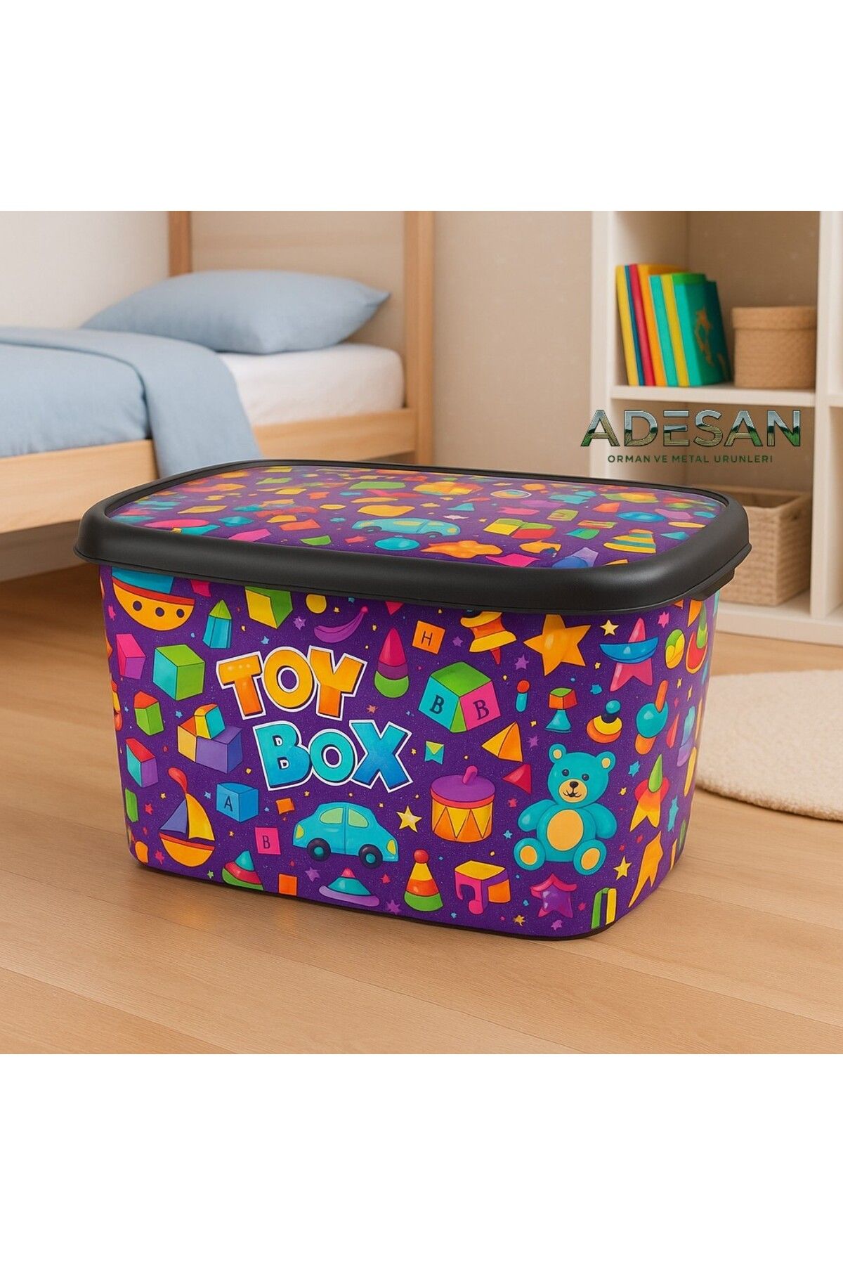 Çakır Home Çocuk Oyuncak Saklama Kutusu 25 Litre Kapasiteli Düzenleyici Organizer
