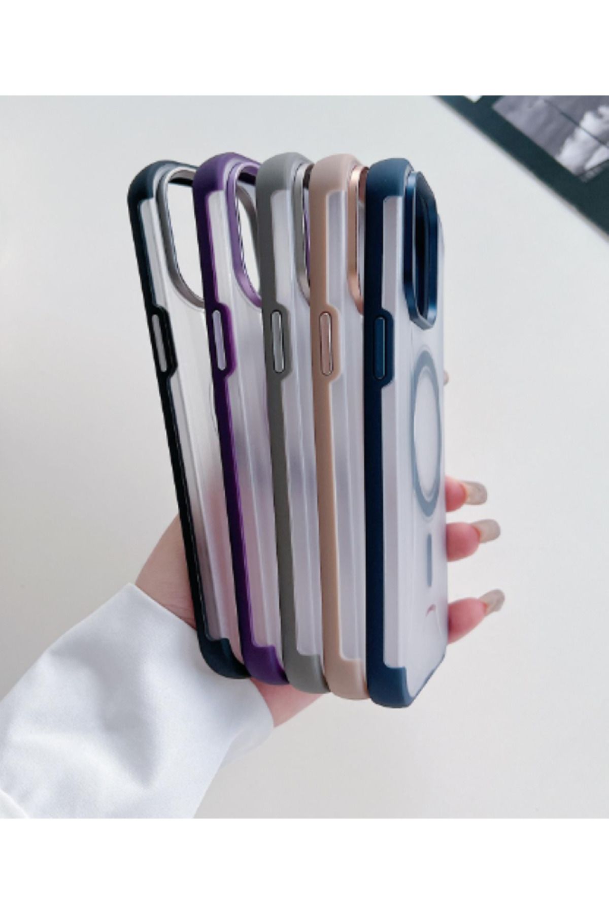CASEALUNA Chrome Kamera Koruma Iphone 11 Magsafe Kılıf