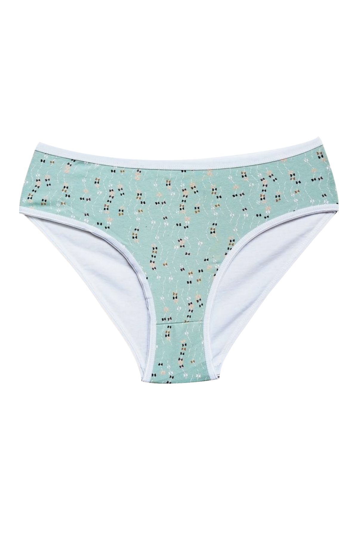Shop58 Pamuklu Geniş Kenarlı Likralı Desenli Bato Kadın Külot Desen 3