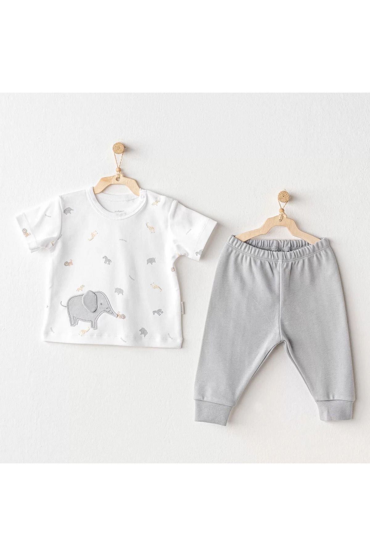 Shop58 Andywawa Ac25809 Little King 2'li Takım Grey