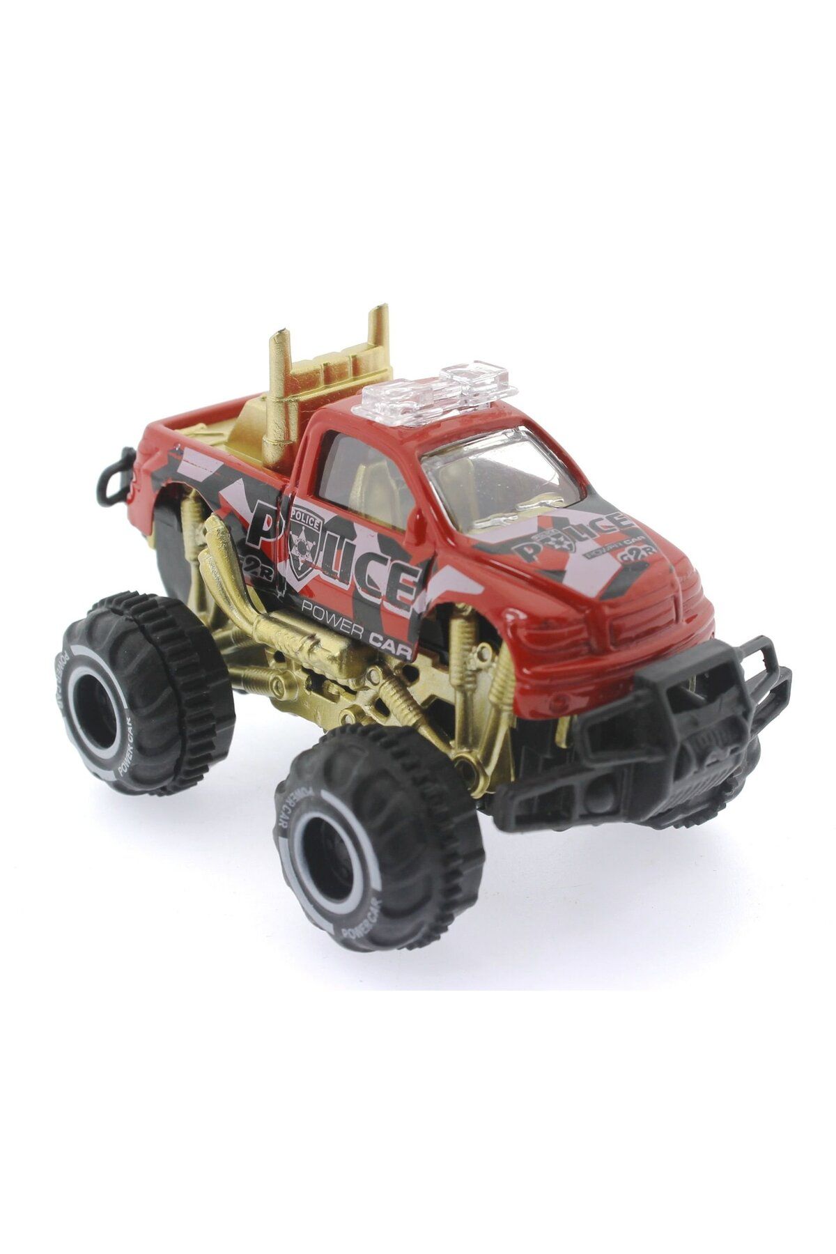 TimeStart Çek Bırak Mini Off Road Kırmızı Polis Aracı