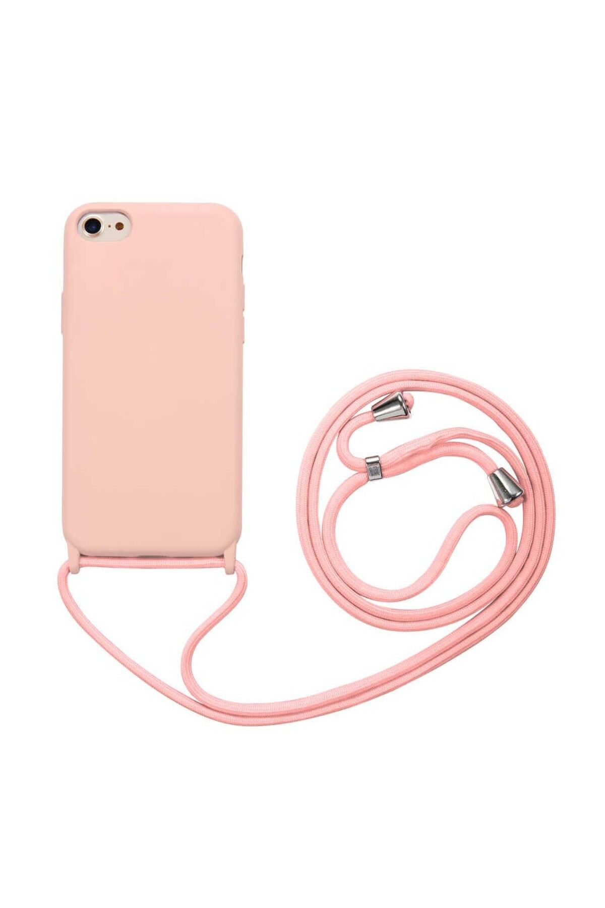 RONA STORE iphone 7/8 Uyumlu Boyun Askılı İç Kısmı Kadife Ropi Seyahat Kılıfı