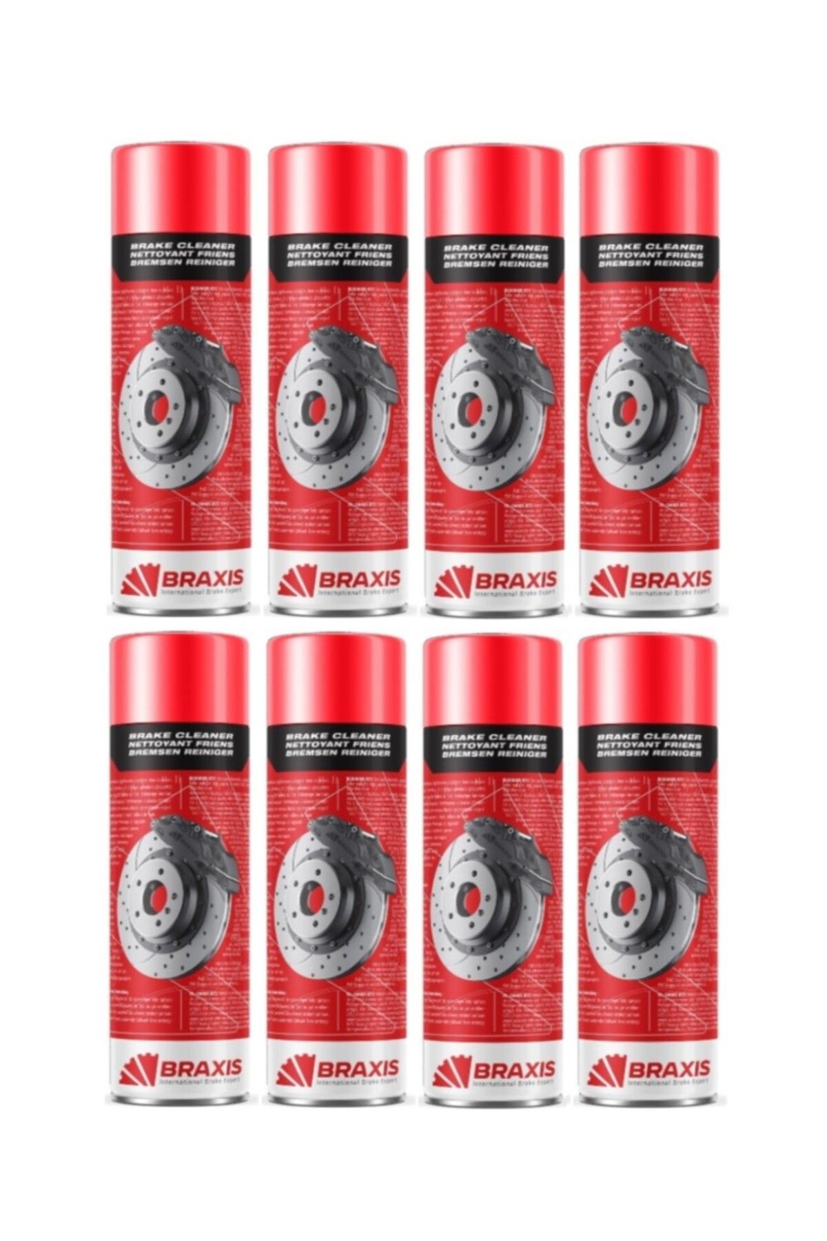 OTO MOTTO Braxıs Fren Balata Spreyi Braxis 500 ml 8 Adet