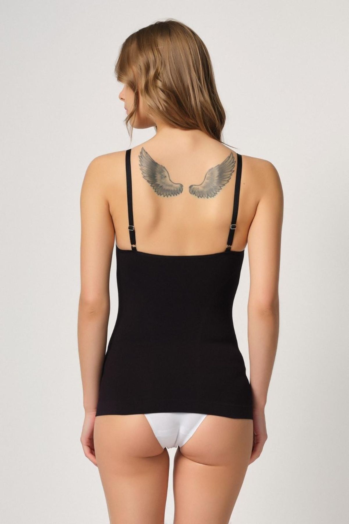 Beruflic SİYAH MI Angel 5038 İp Askılı Fantazi Atlet Korse