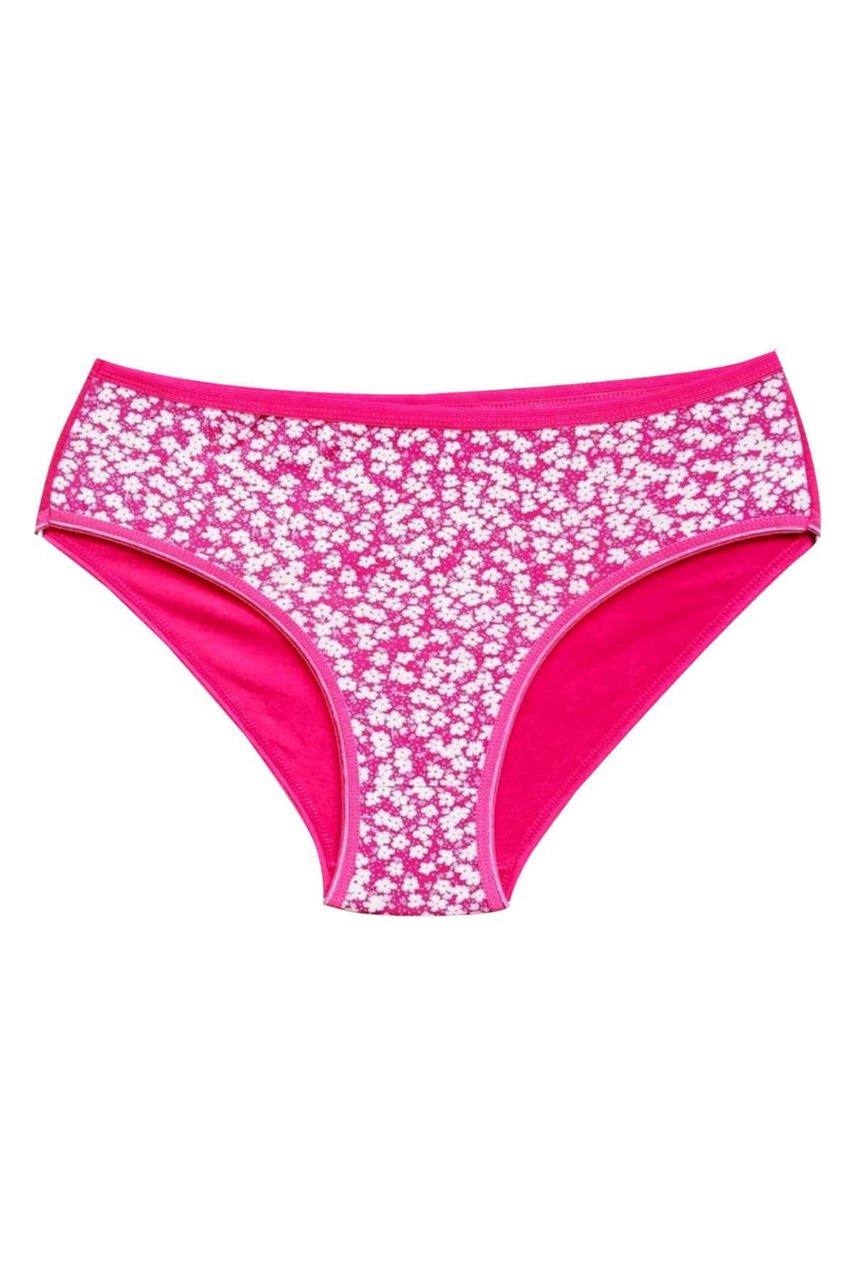 Shop58 Pamuklu Geniş Kenarlı Likralı Desenli Bato Kadın Külot Desen 7
