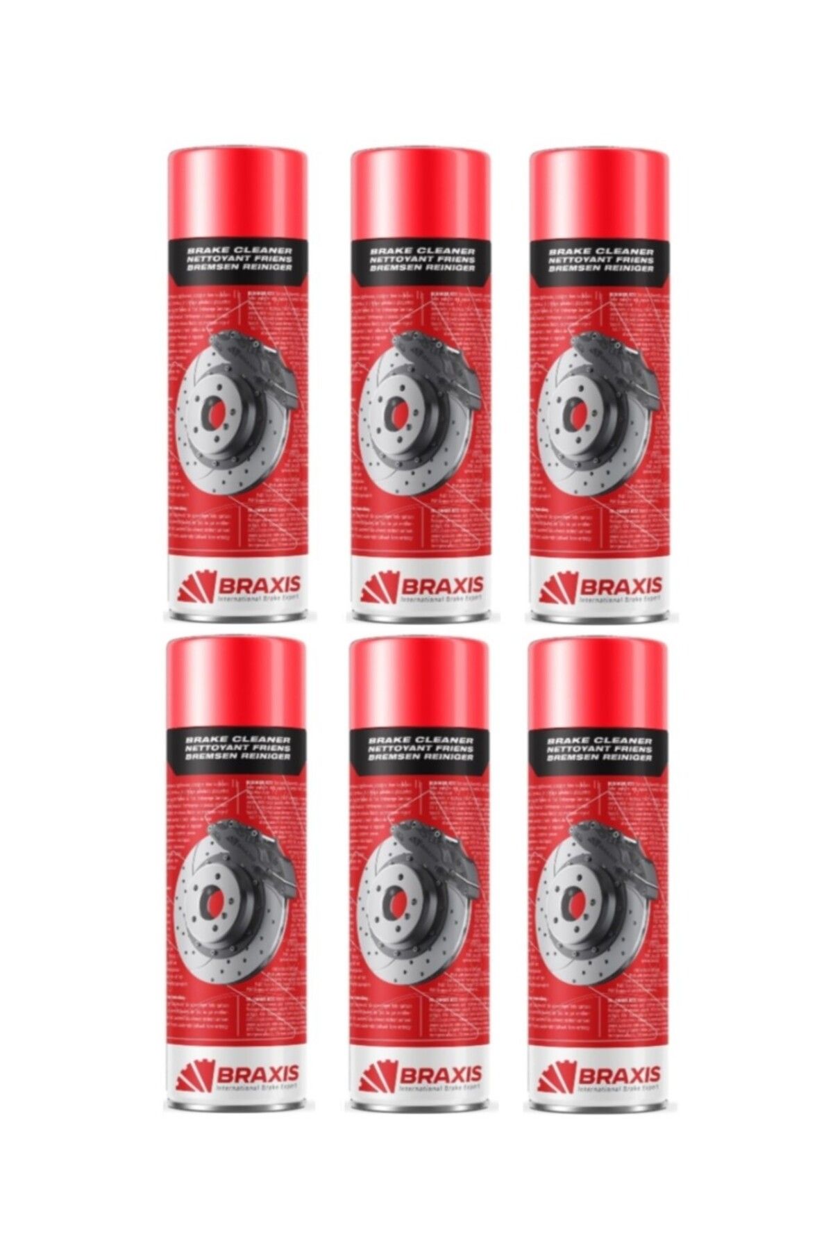OTO MOTTO Braxıs Fren Balata Spreyi Braxis 500 ml 6 Adet