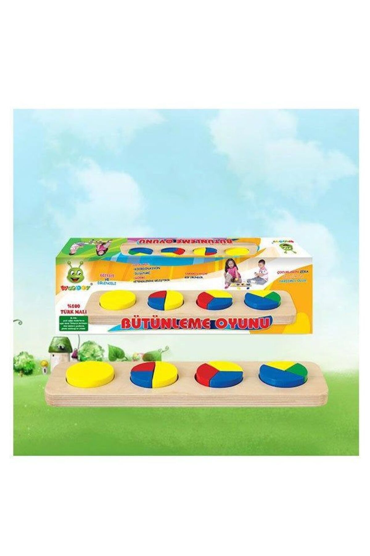 TimeStart 007KR WOODOY BEŞLİ GEOMETRİK ŞEKİLLER