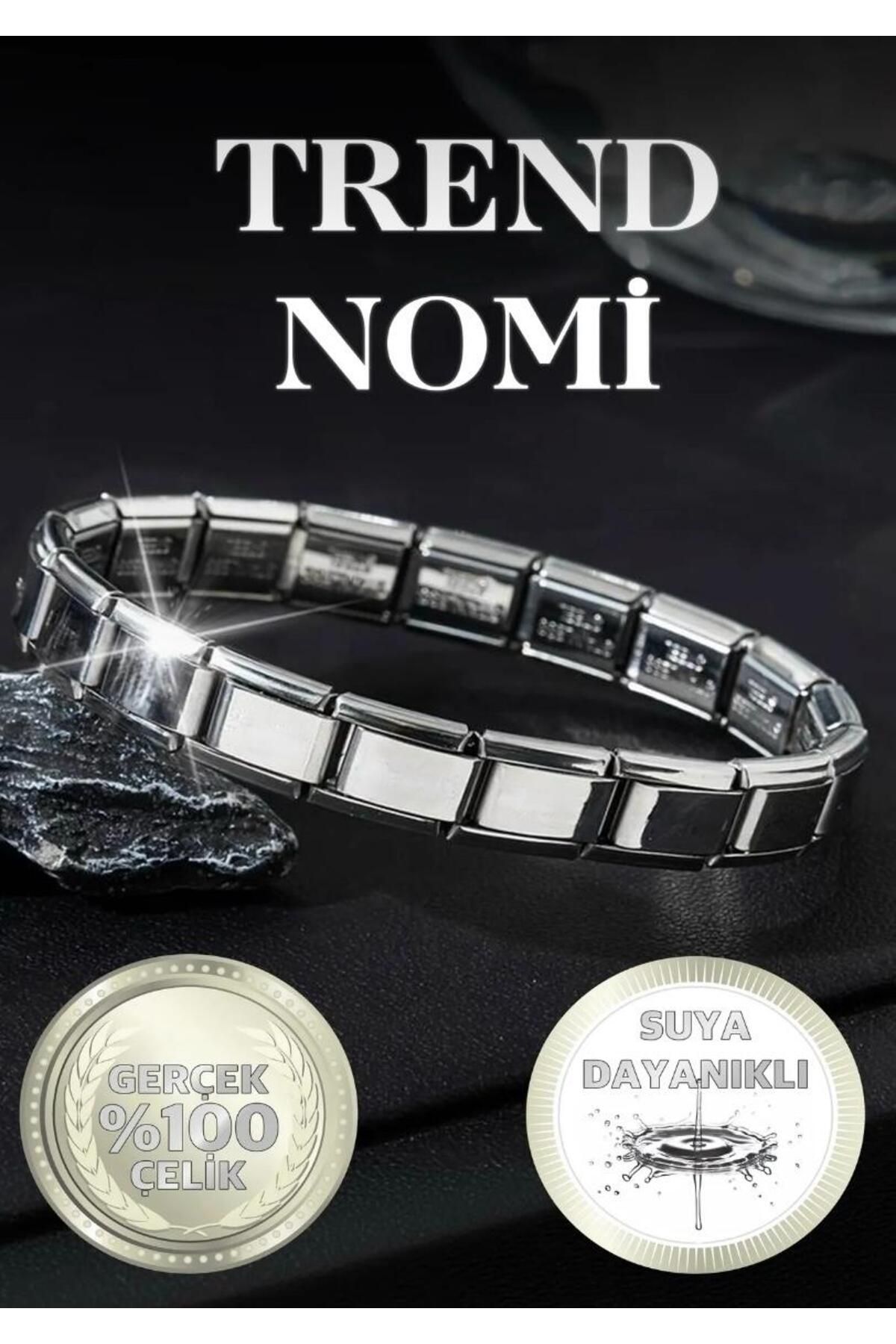 Merci Jewellery İtalyan Charm Çelik Bileklik(YAZISIZ)