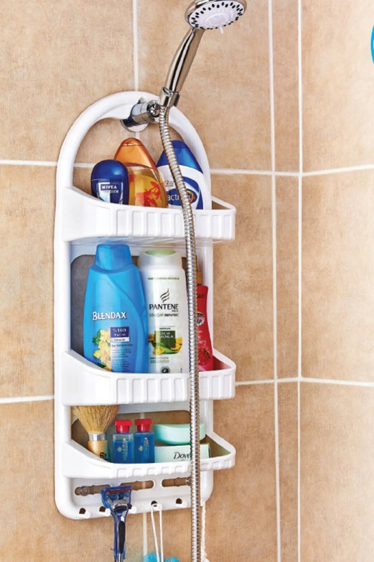 Shop58 Duşa Asılabilir Şampuanlık Shower Caddy Hediye Çantam-09165