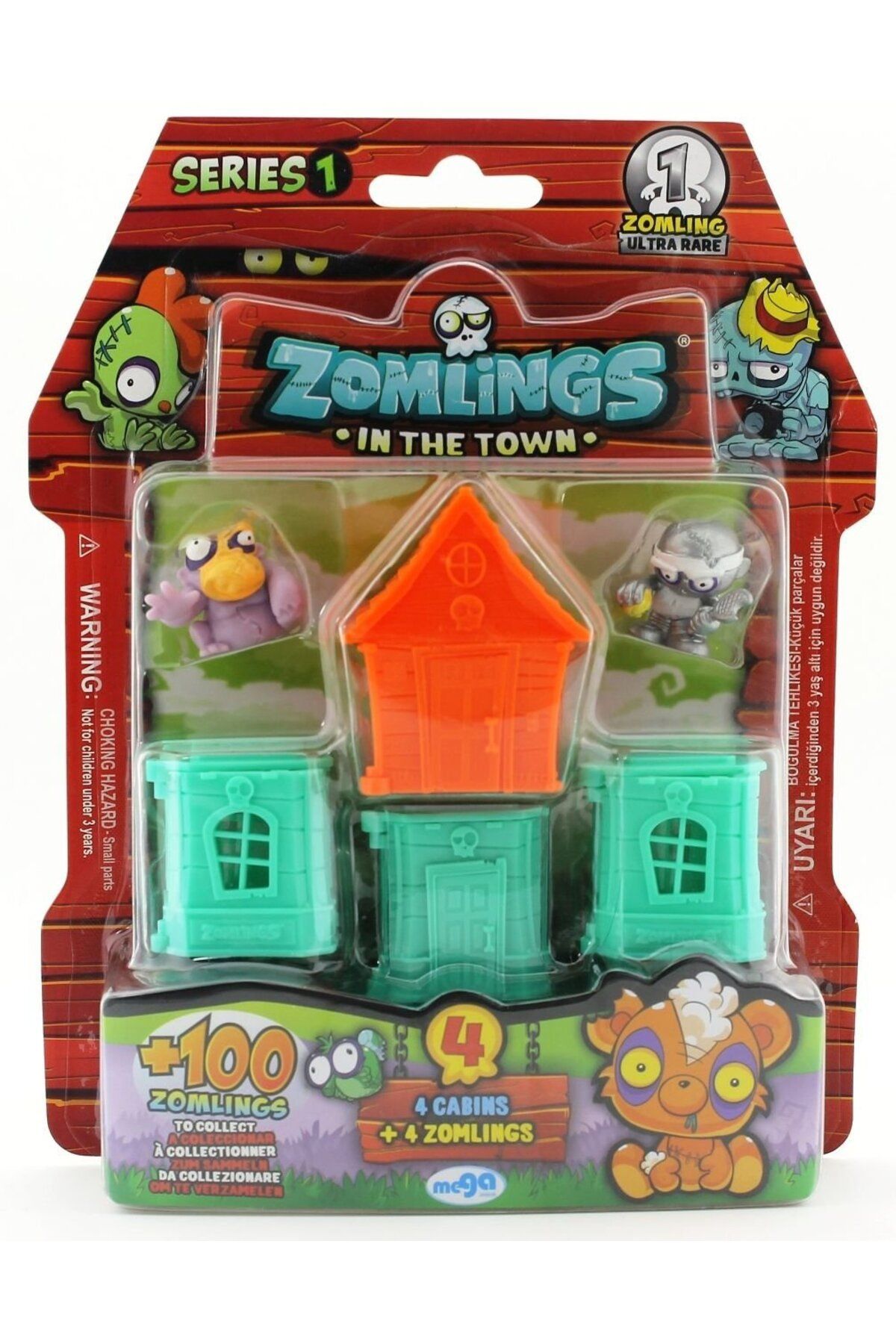 TimeStart Zomlings 4'Lü Paket Seri 1 Turuncu Evli P00972