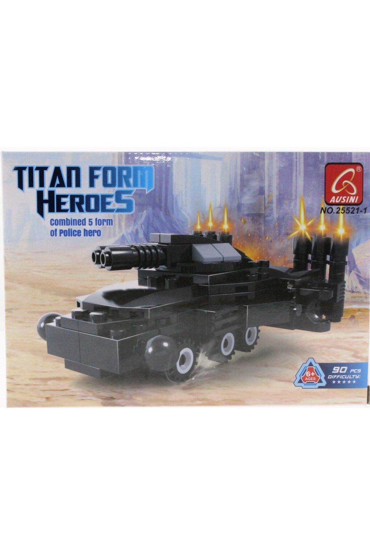 TimeStart * 90 Parça Titan Polis Lazer Panzer 25521-1