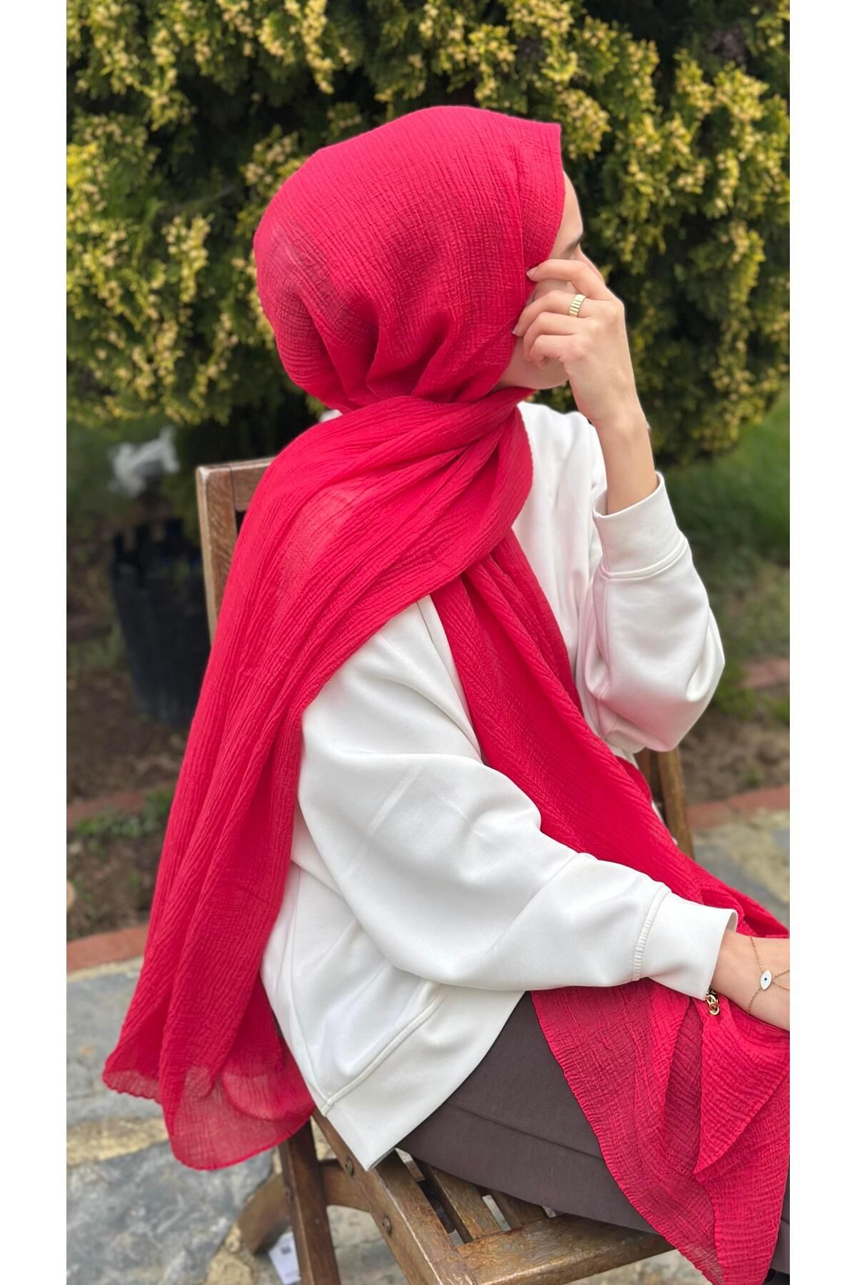 modayışığı Müslin Kumaş Açık Fuşya