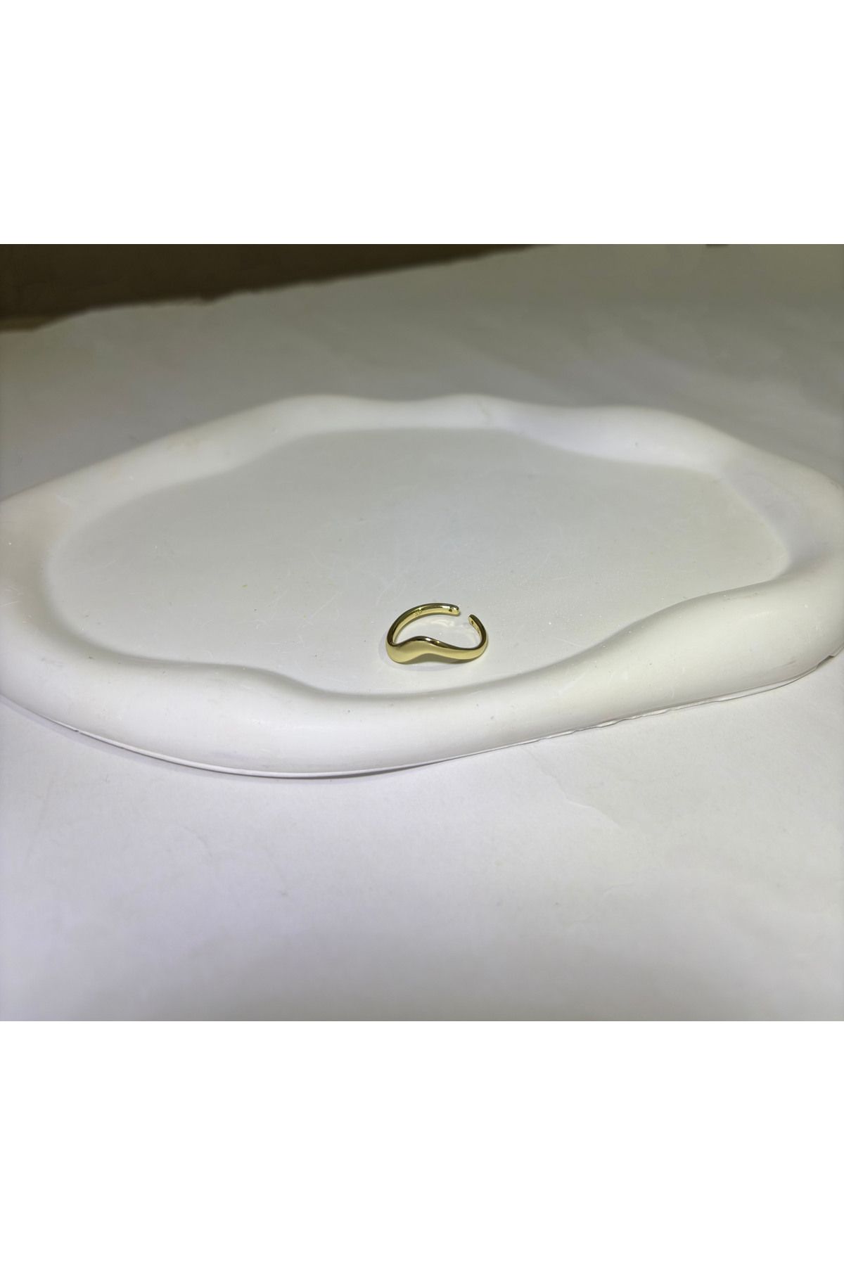 almitra jewelry Xuping 14K Gold Renkli Çelik Taşlı Ayarlanabilir Yüzük