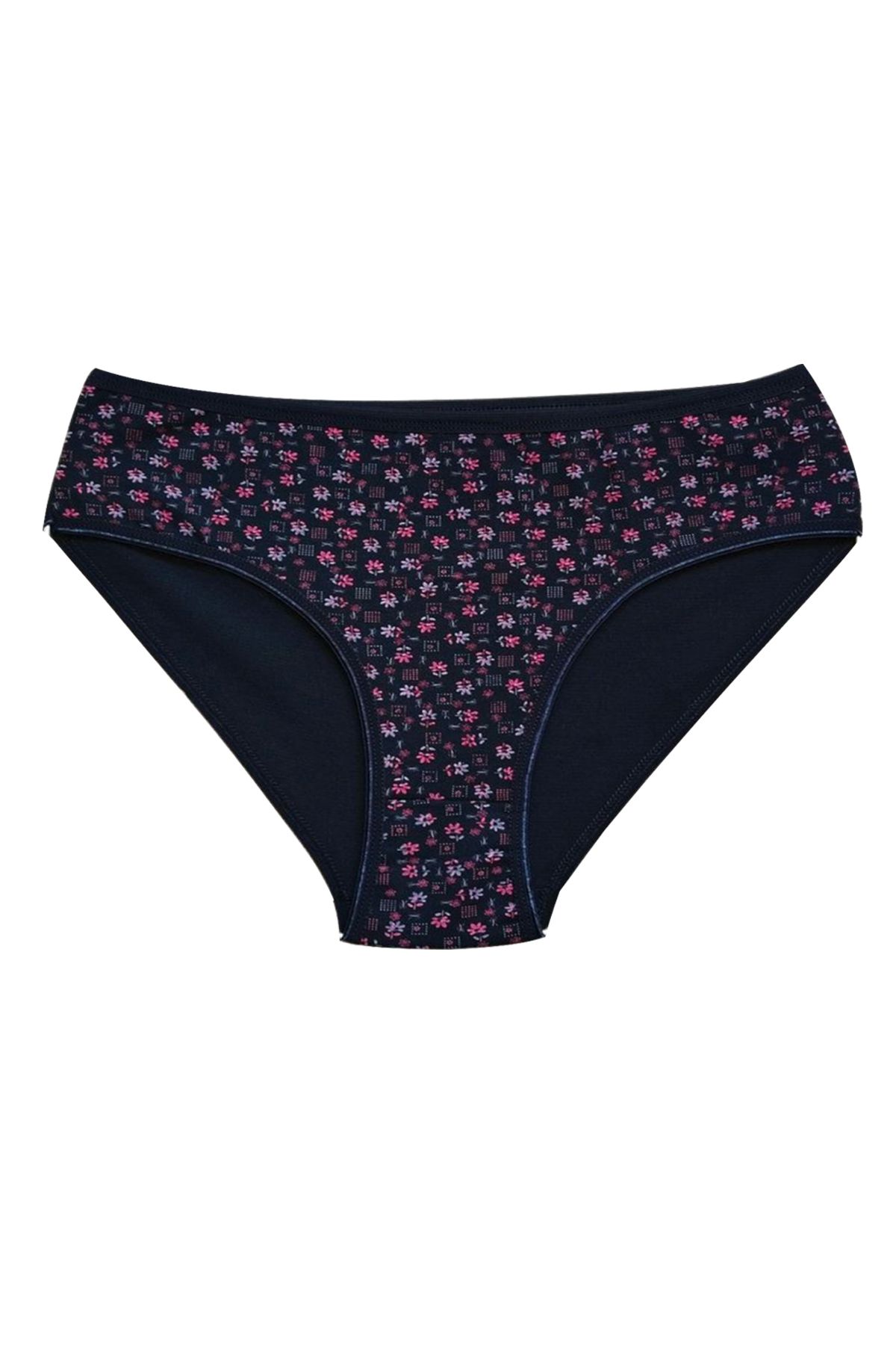 Shop58 Pamuklu Geniş Kenarlı Likralı Desenli Bato Kadın Külot Desen 4