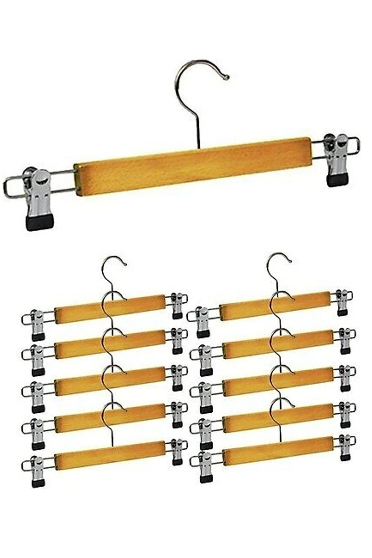 Shop58 Ahşap Etek Askısı 1 Adet Hediye Çantam-SKY-110
