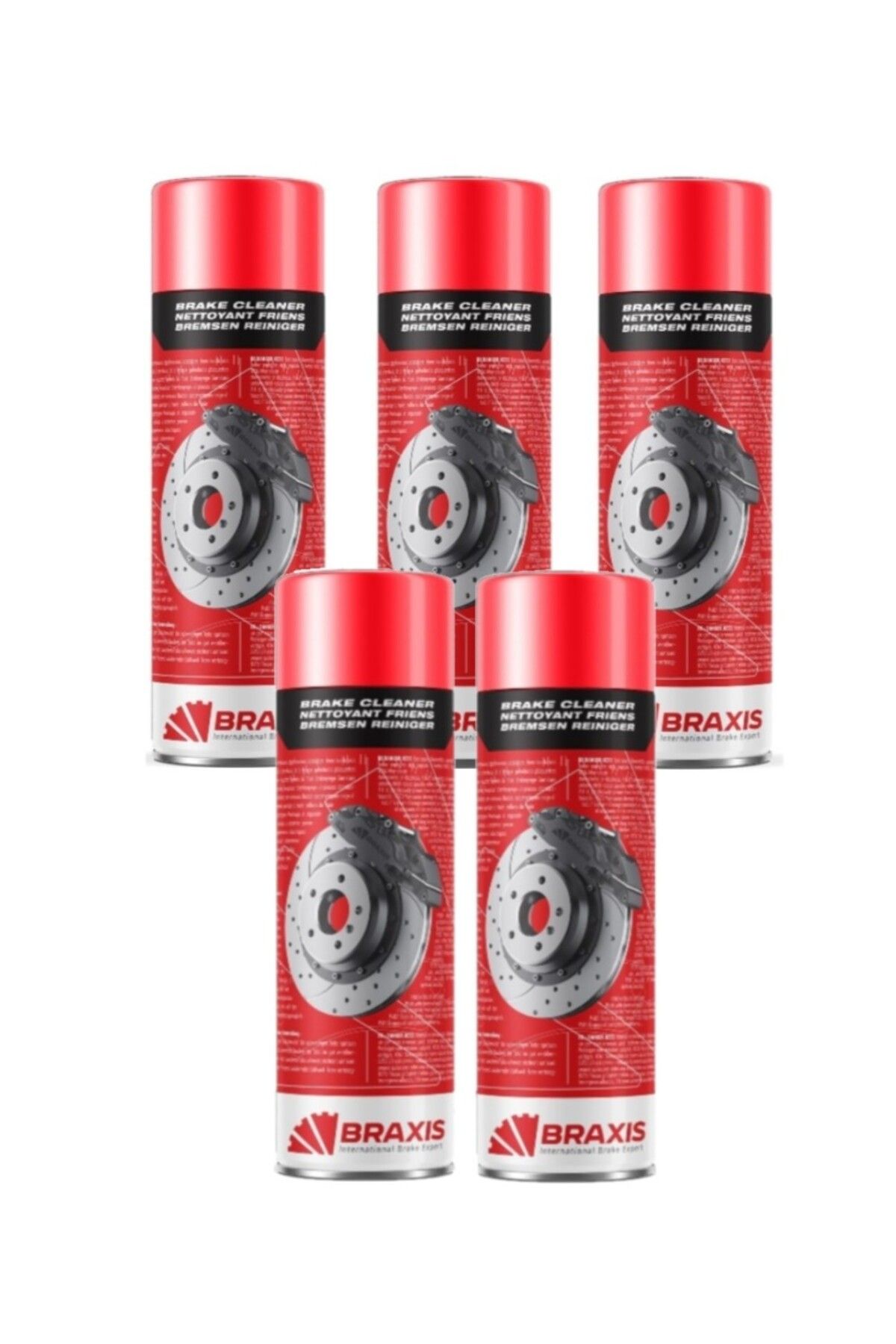 OTO MOTTO Braxıs Fren Balata Spreyi Braxis 500 ml 5 Adet