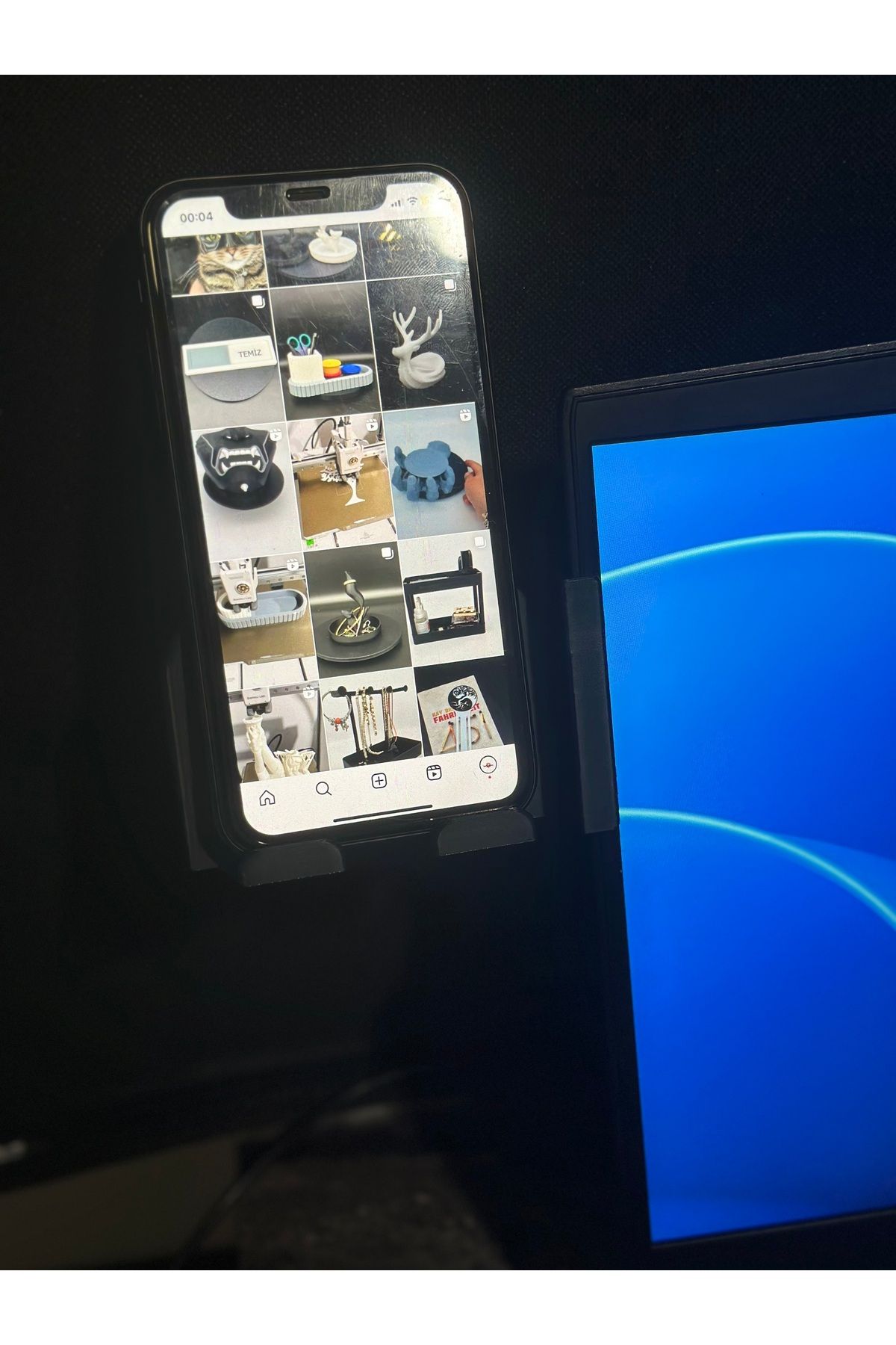 DorukForm Monitör Telefon Tutucu 3D Baskı