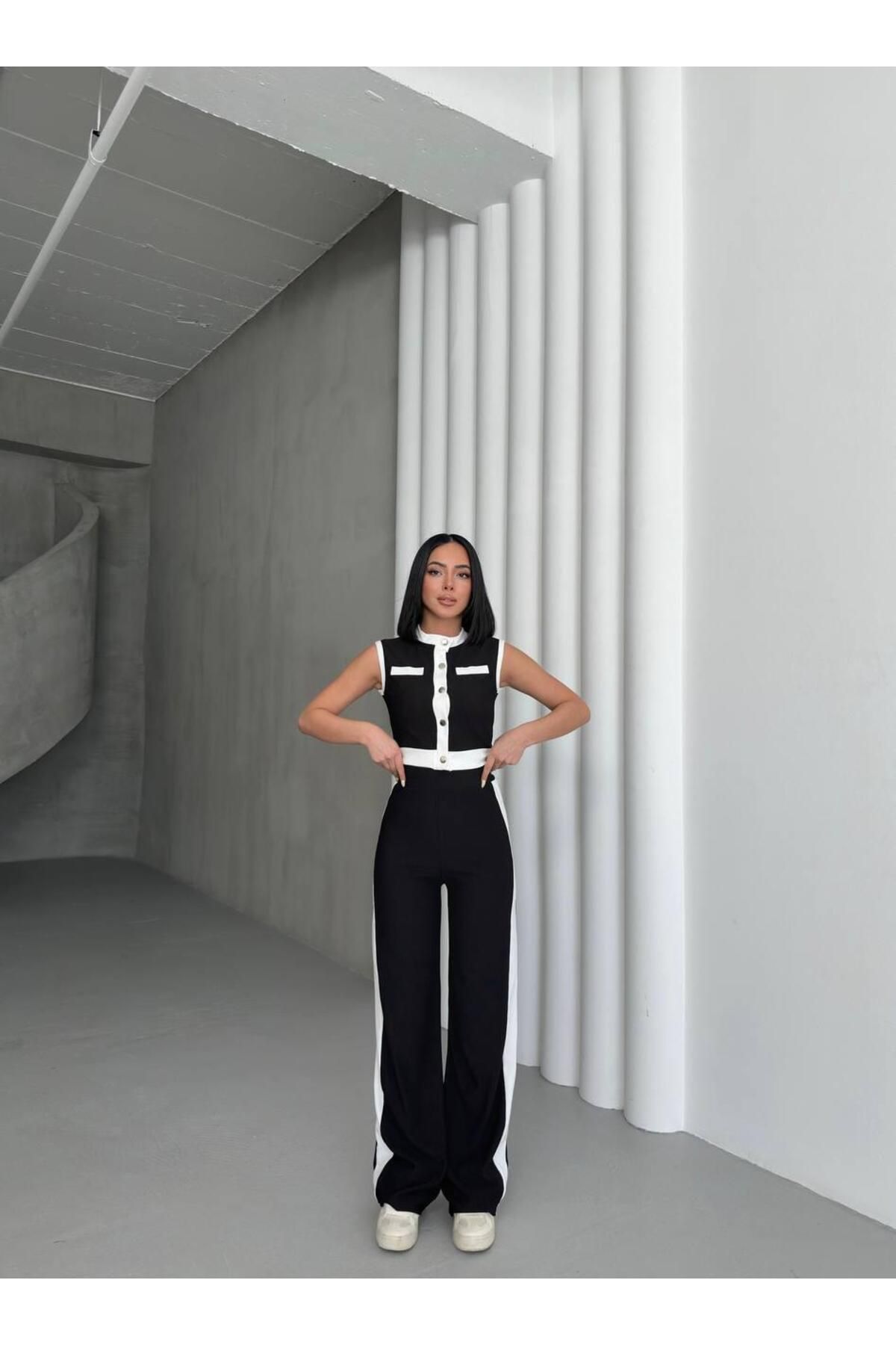 fhk atelier Kolsuz Şerit Detaylı Takım