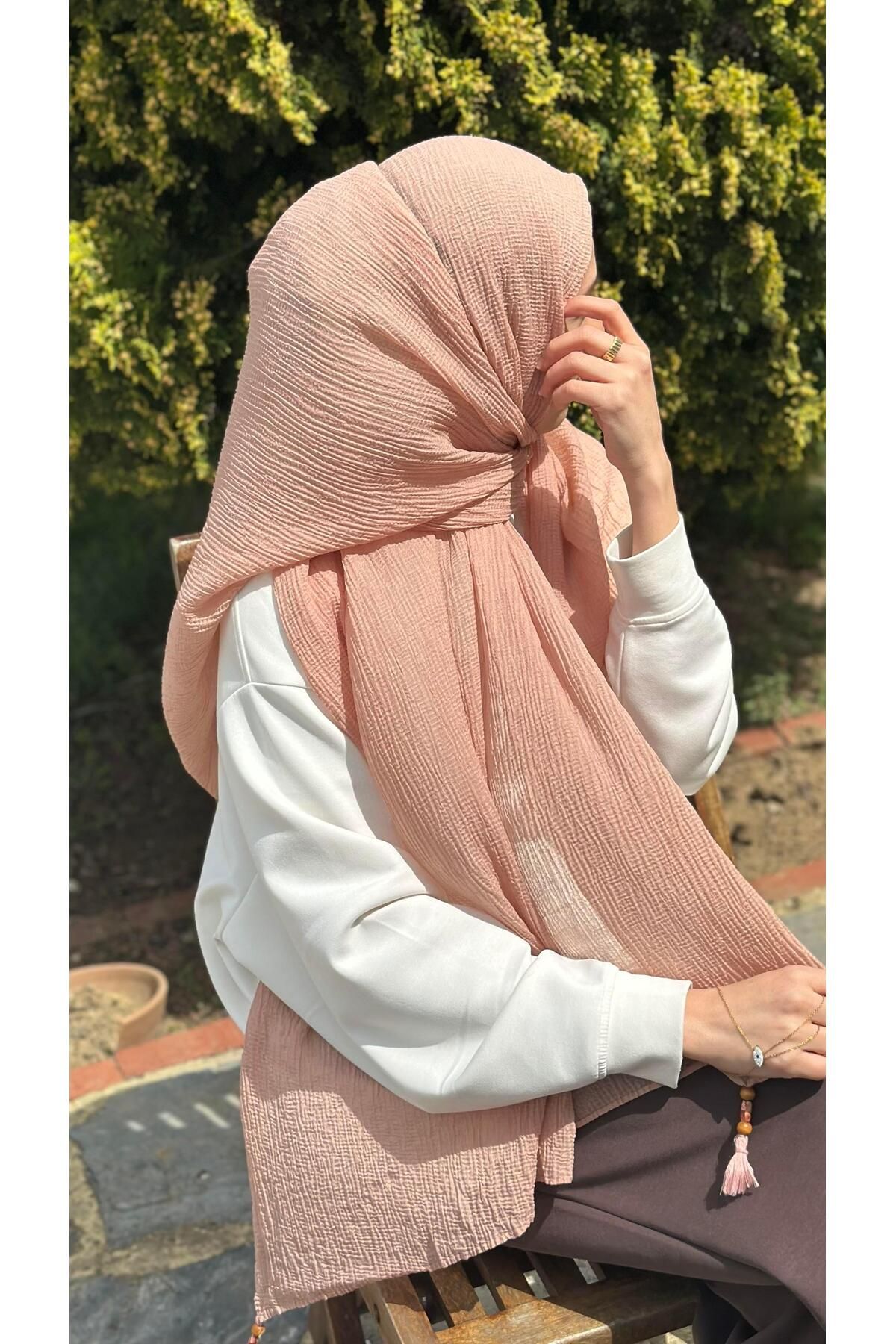 modayışığı Müslin Kumaş Toz Pembe