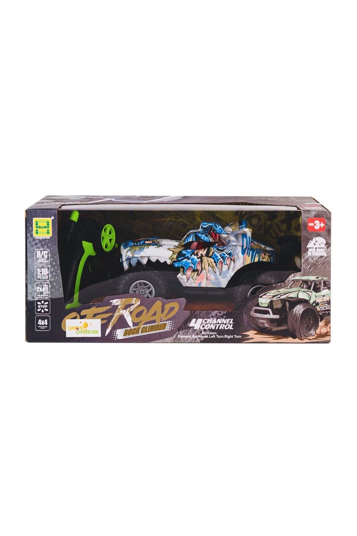 TimeStart SH091-503B Kumandalı Şarjlı Off Road Canavar Rock Climber 4x4 -Limon Oyuncak