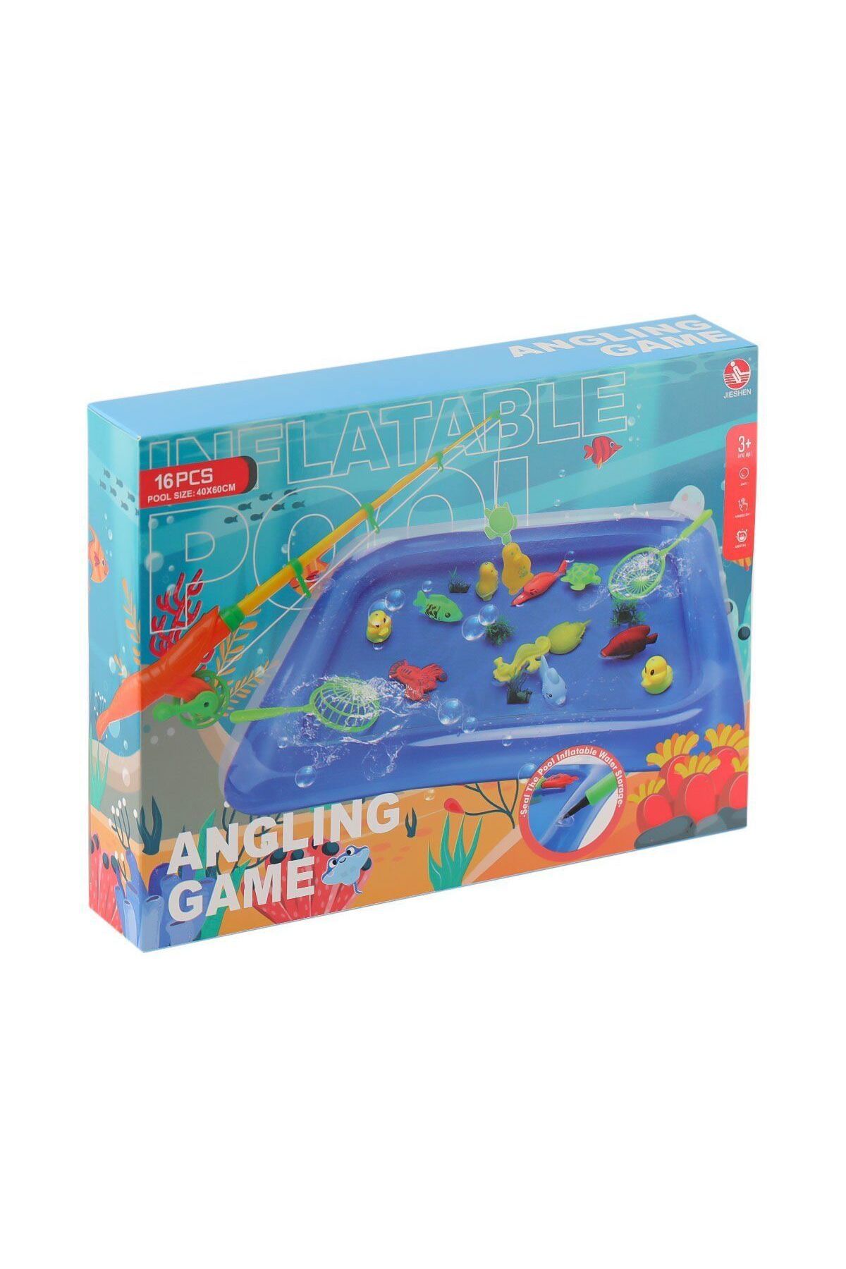 TimeStart 8159-1 Şişebilen Havuzlu Balık Tutma Oyunu -Birliktoys