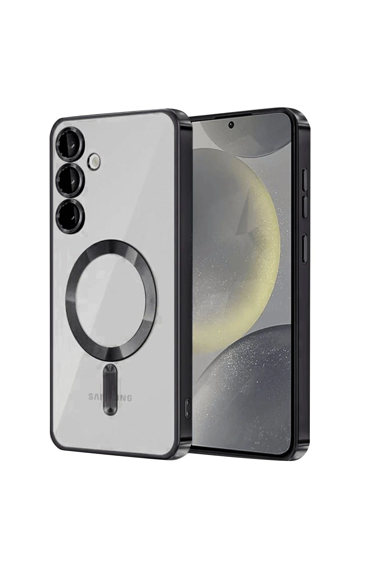 NewFace Samsung Galaxy S24 Plus Kılıf Kross Magneticsafe Kapak - Siyah SVLRS