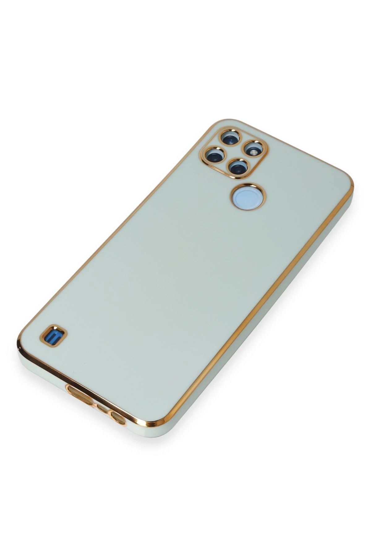 NewFace Realme C25Y Kılıf Volet Silikon - Açık Yeşil SVLRS
