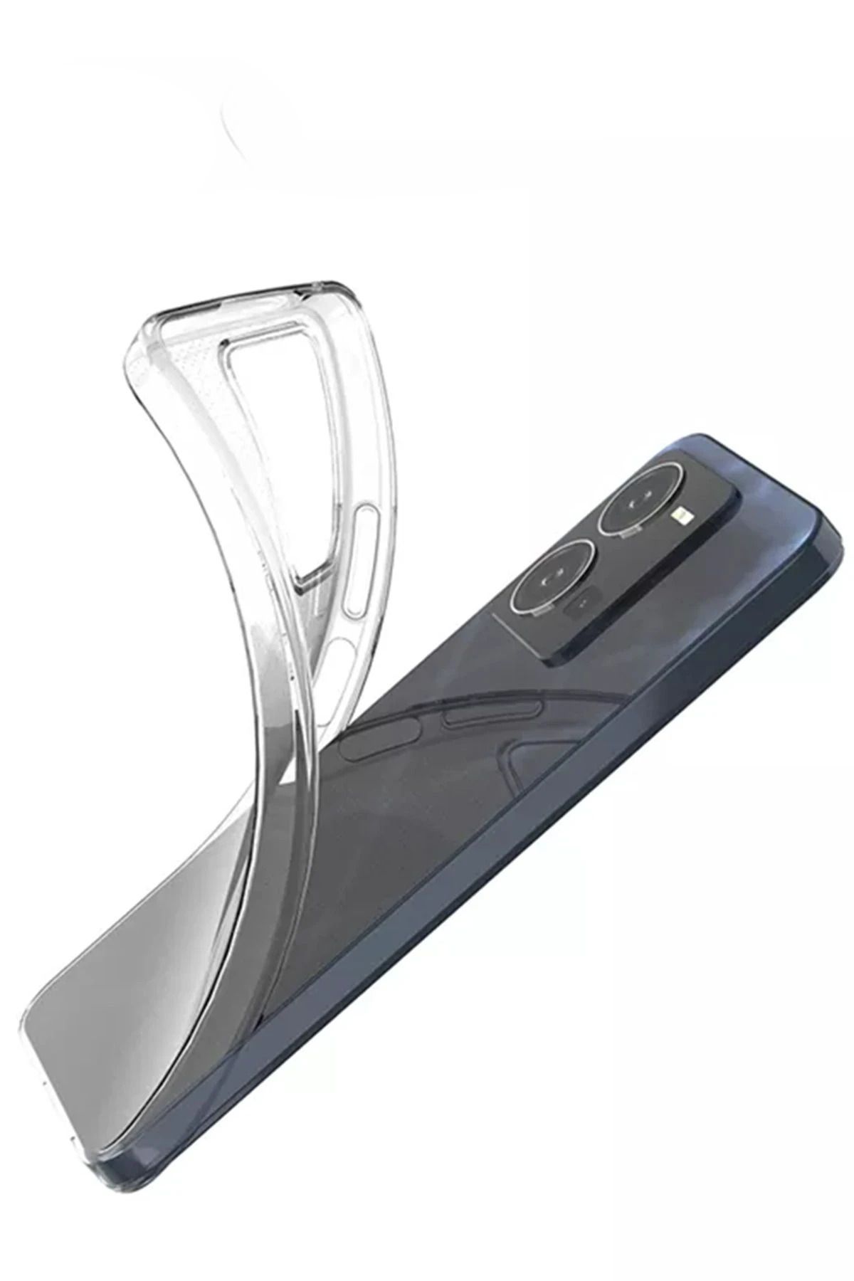 NewFace Vivo Y35 Kılıf Lüx Şeffaf Silikon SVLRS