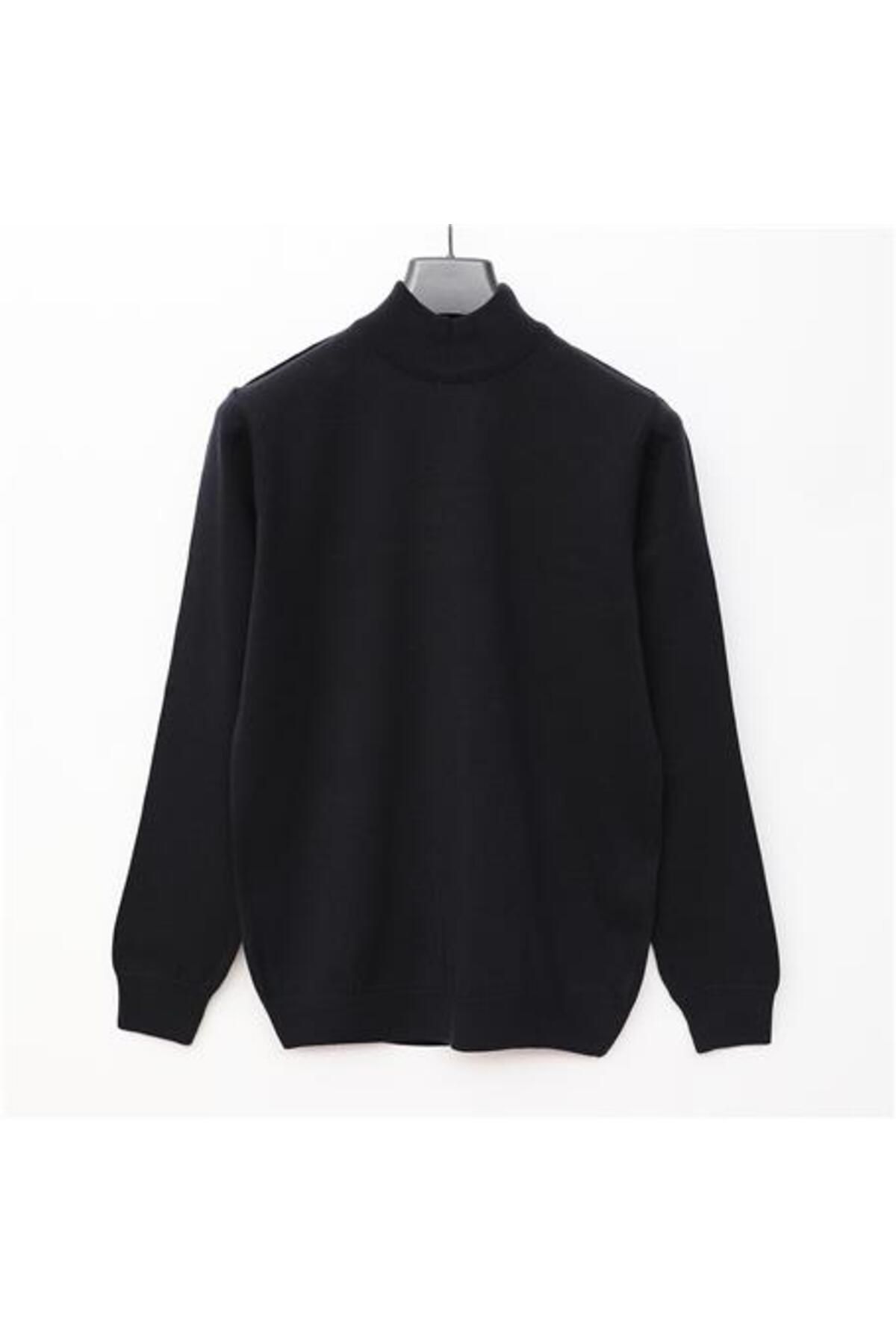 Shop58 Erkek Uzun Kol Boğazlı Triko Kazak - 180538 - Lacivert