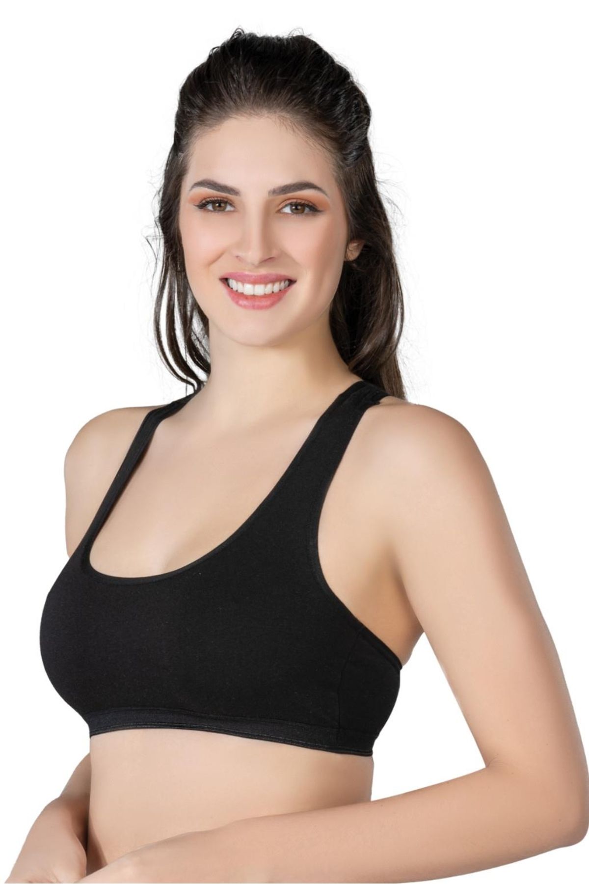Beruflic SİYAH MI Angel 1424 Modal Cotton Sporcu Büstiyer