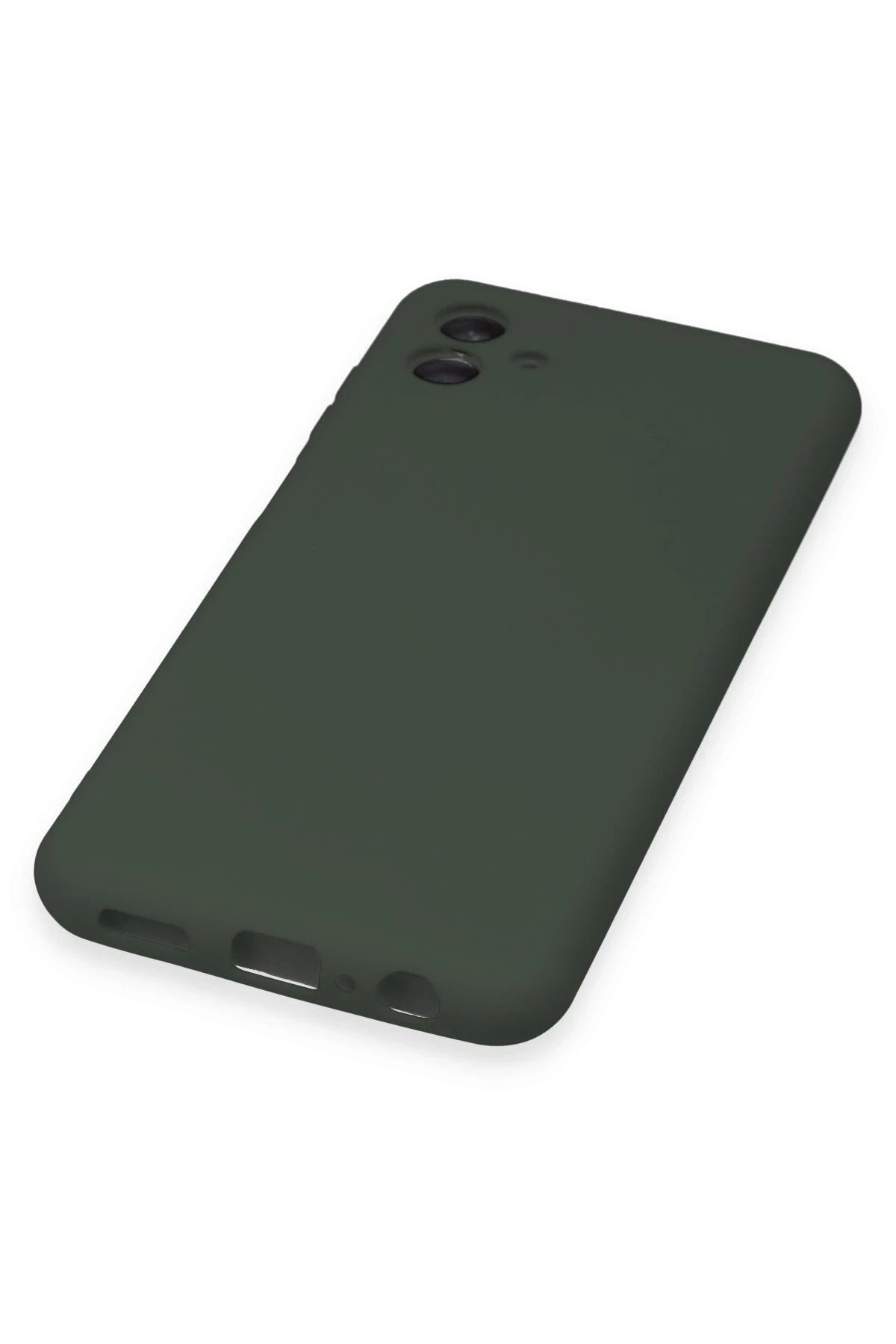 NewFace Galaxy A04 Kılıf Nano içi Kadife Silikon - Koyu Yeşil WLZOR