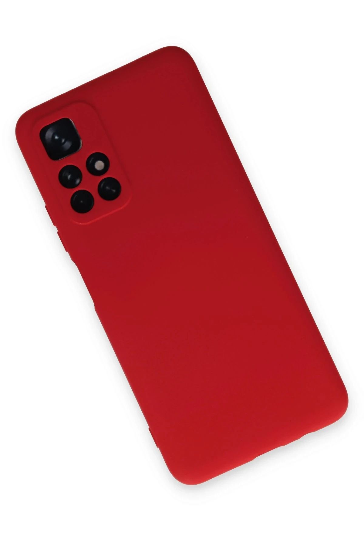 NewFace Xiaomi Redmi Note 11T Kılıf Nano içi Kadife Silikon - Kırmızı WLZOR