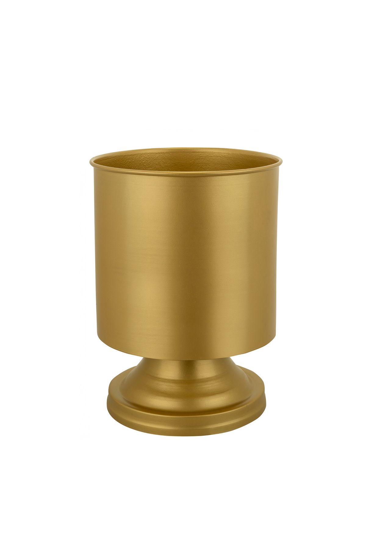 Mercan Metal Dekoratif Modern Gold Renkli Kupa Metal Saksı
