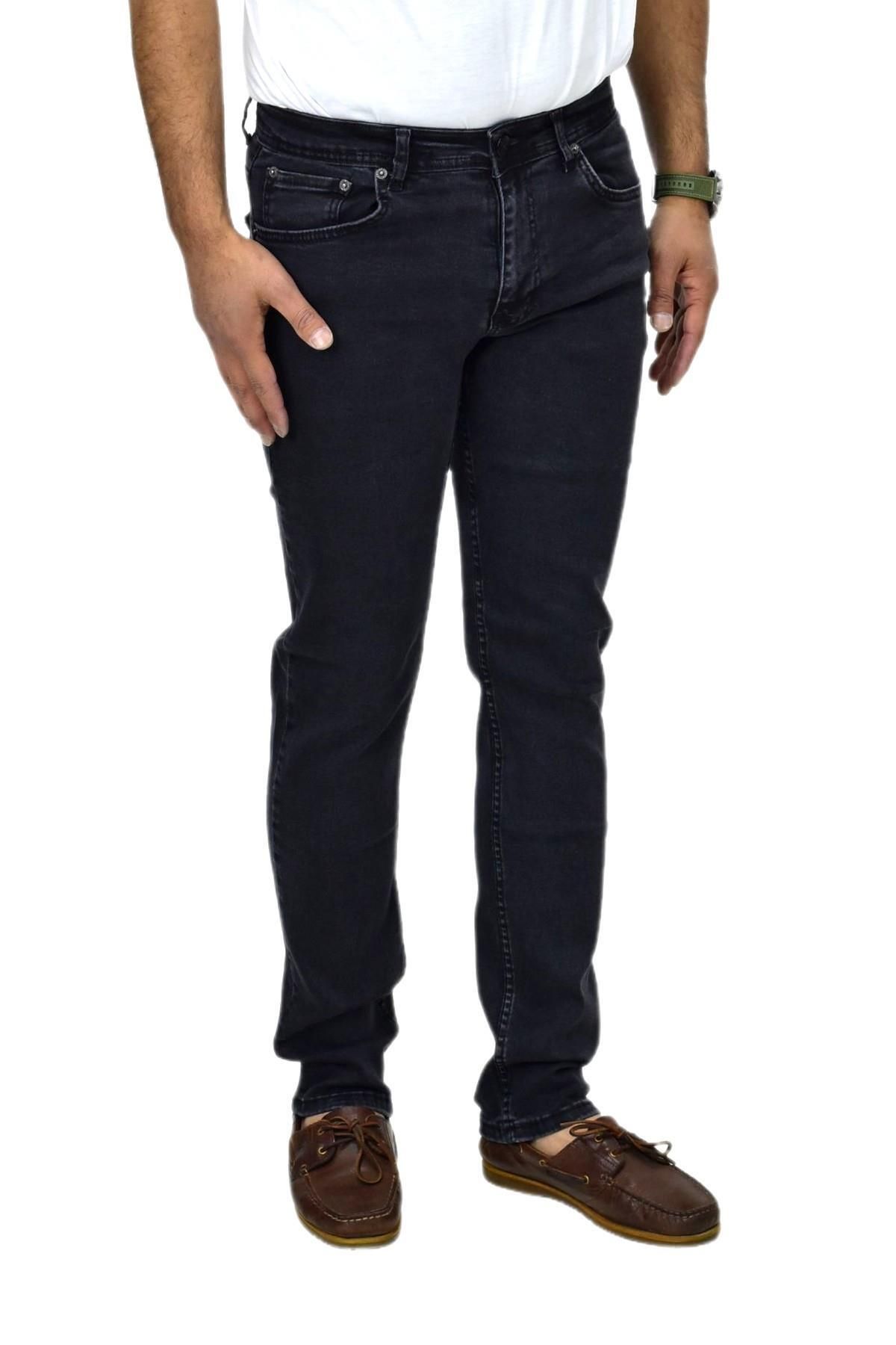 LOCUS JEANS Erkek Siyah Jeans Pantolon Regular Fitt 320 BGL-ST04490