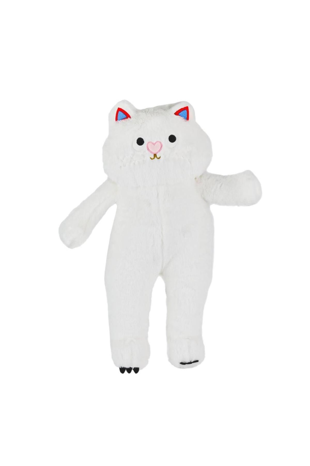 Shop58 Nessiworld 4806 Peluş Uzun Kedi 55 cm Beyaz -My Friend Toys