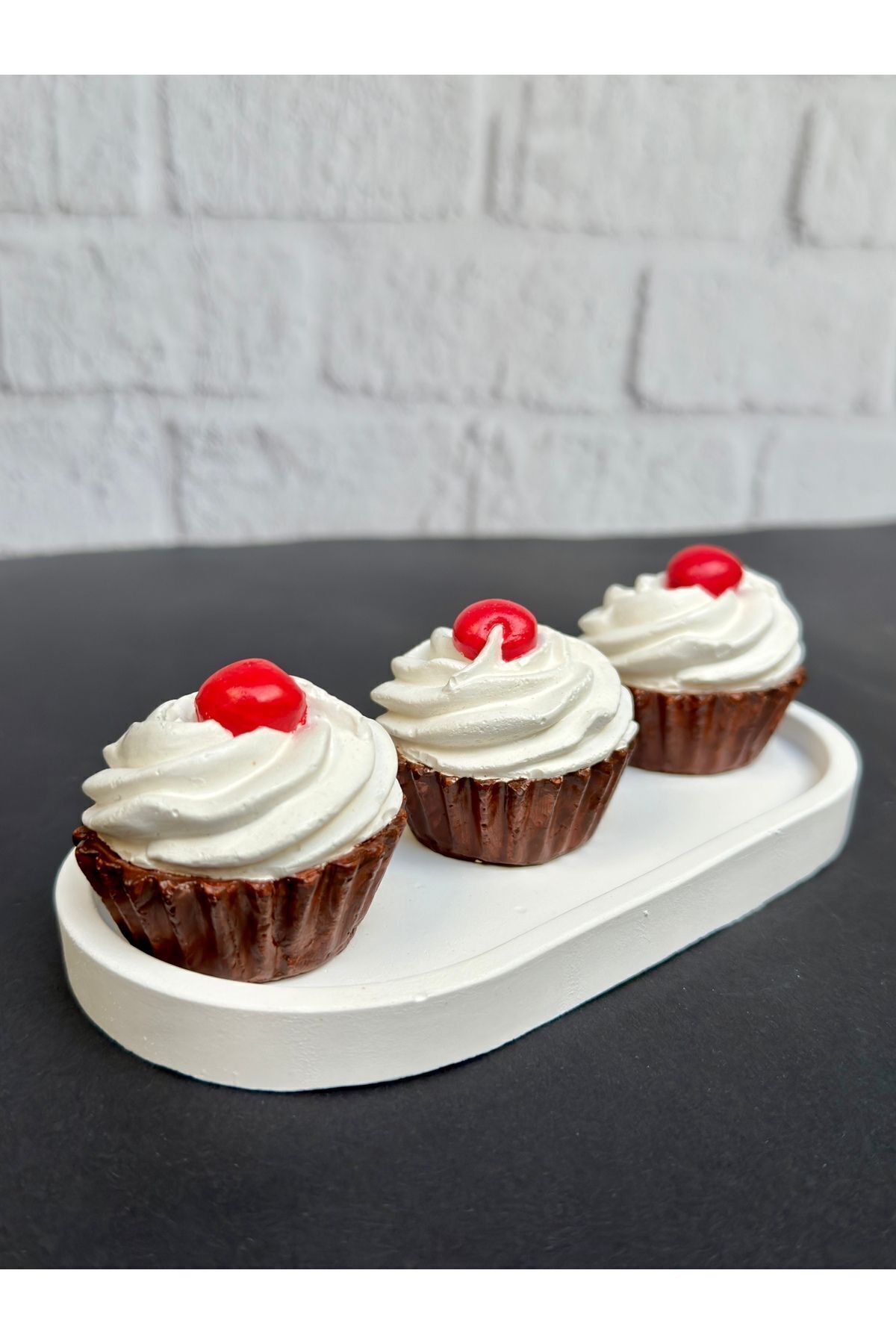 teknotrust Dekorotif Mutfak Süsü Çikolata Cupcake Tatlı Tabağı