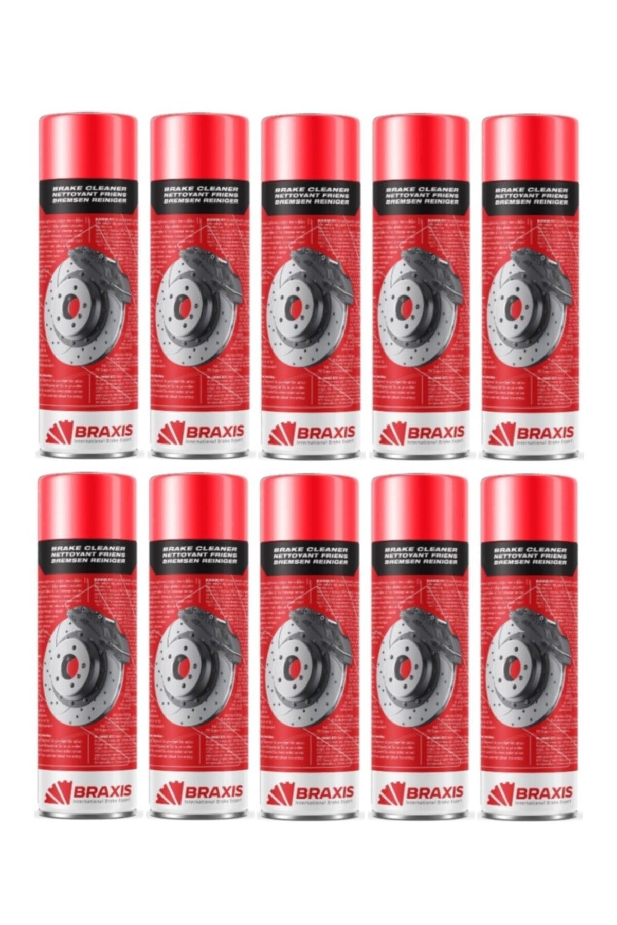 OTO MOTTO Braxıs Fren Balata Spreyi Braxis 500 ml 10 Adet