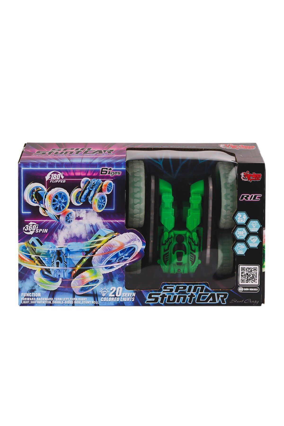 TimeStart HG-4-45 Kumandalı Işıklı Buharlı Stunt Spin Araba -Vardem Oyuncak