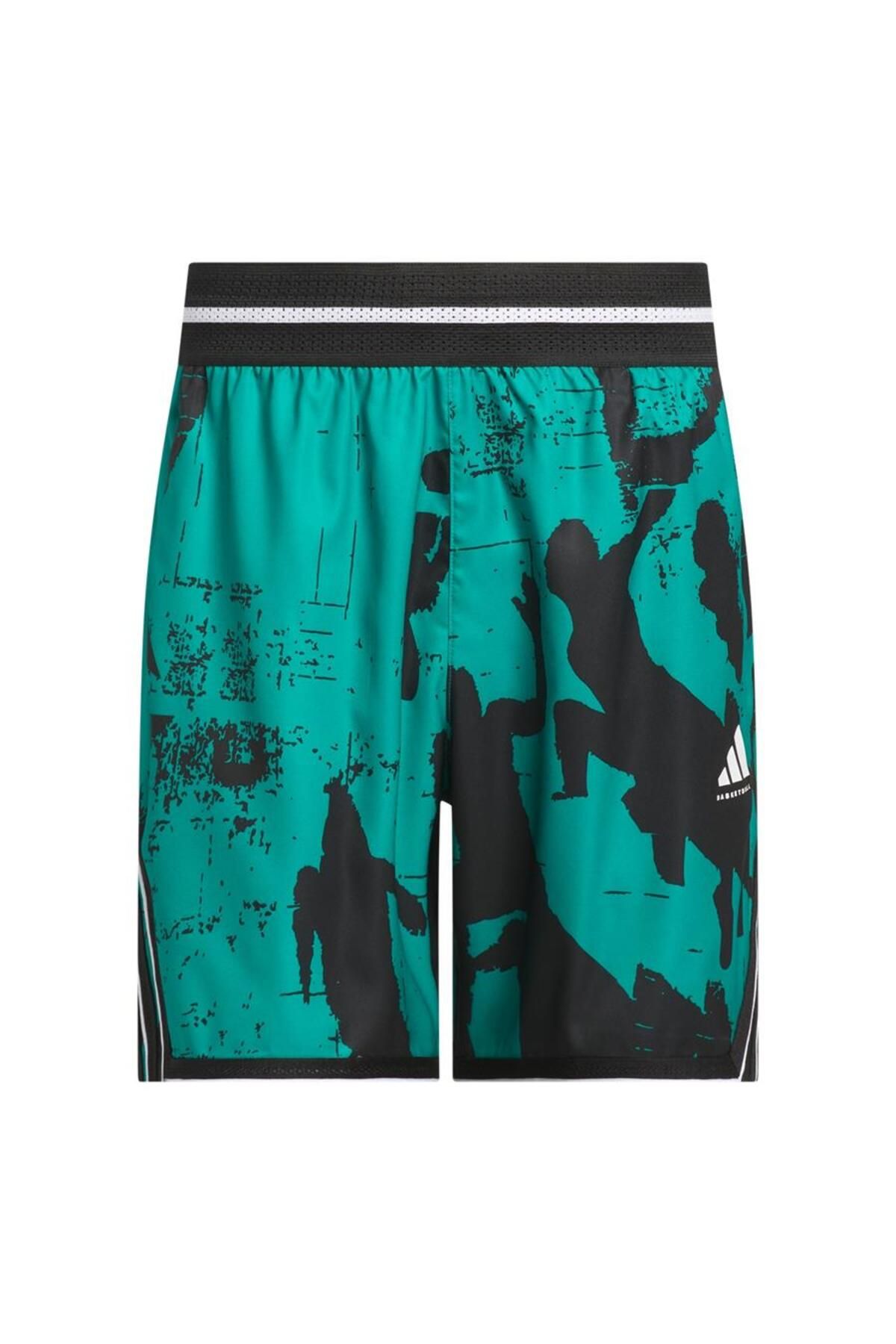 adidas Erkek Yeşil Şort CRAZYLITE AOP 3 JI7565