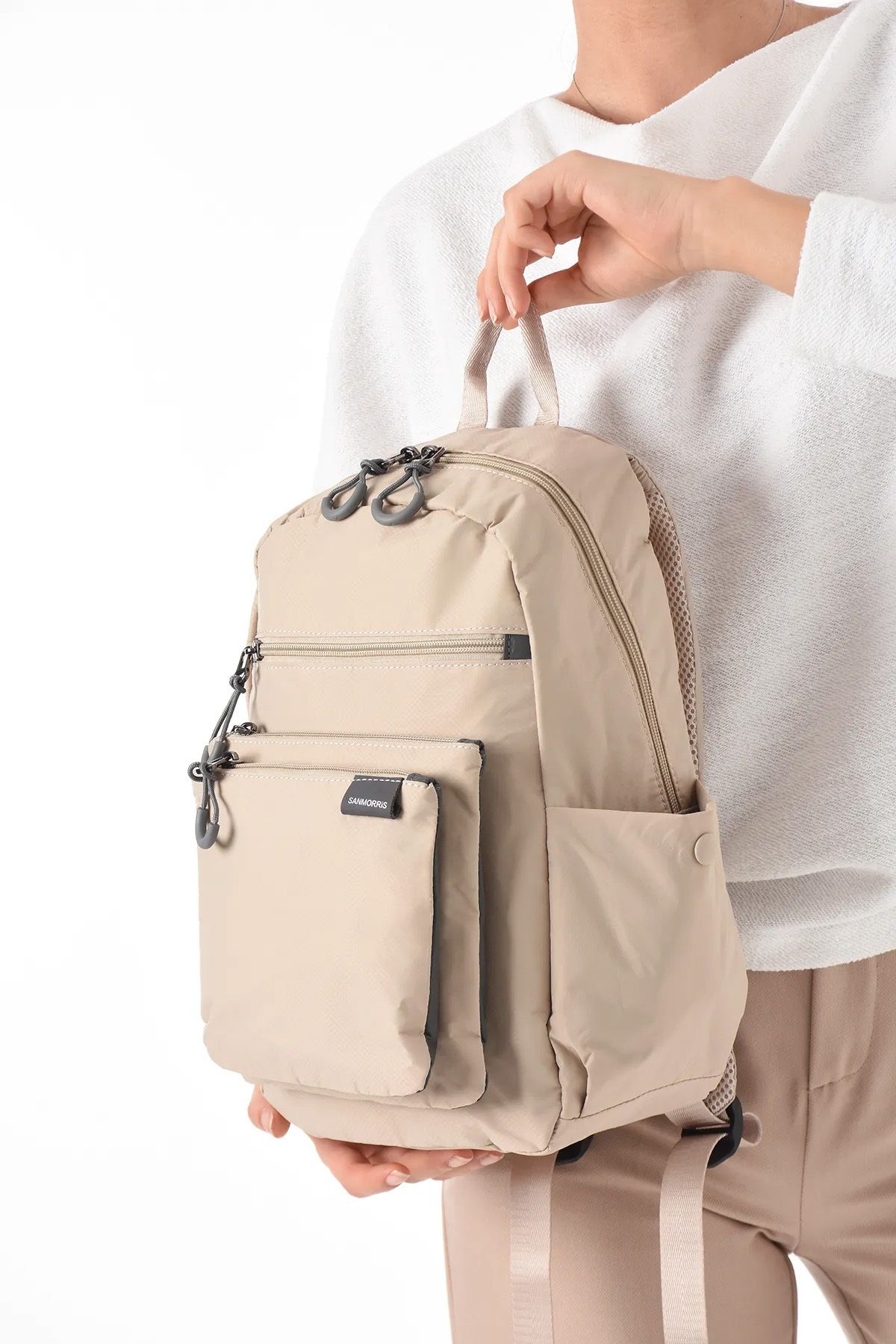 çantamgelsin Unisex a.vizon Suya Dayanıklı Paraşüt Kumaş 4 Bölmeli Laptop Bölmeli Gündelik Ve Okul Çantası