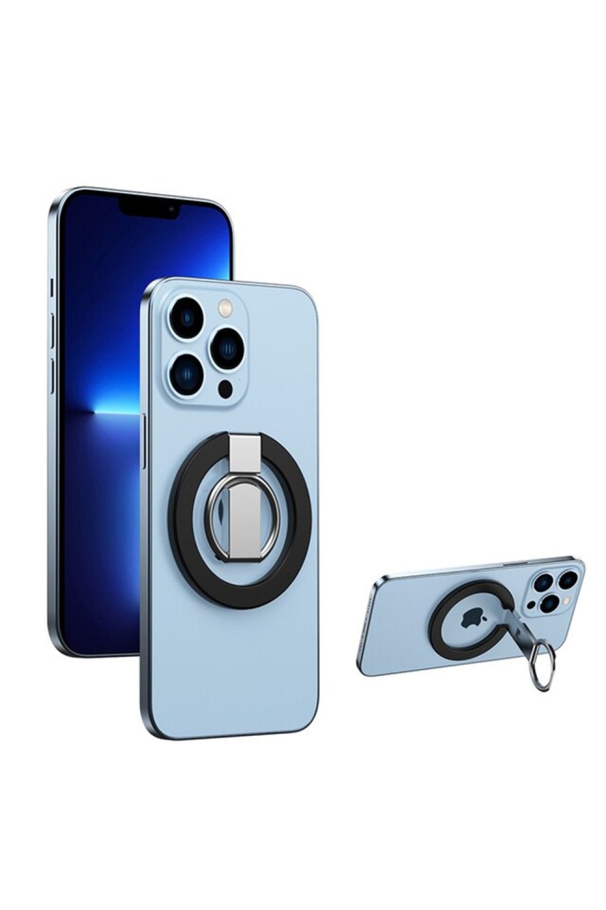 bestdijital SJ20 Taşınabilir Magsafe Mıknatıslı Cep Telefonu Standı Masaüstü Braketi (Siyah)