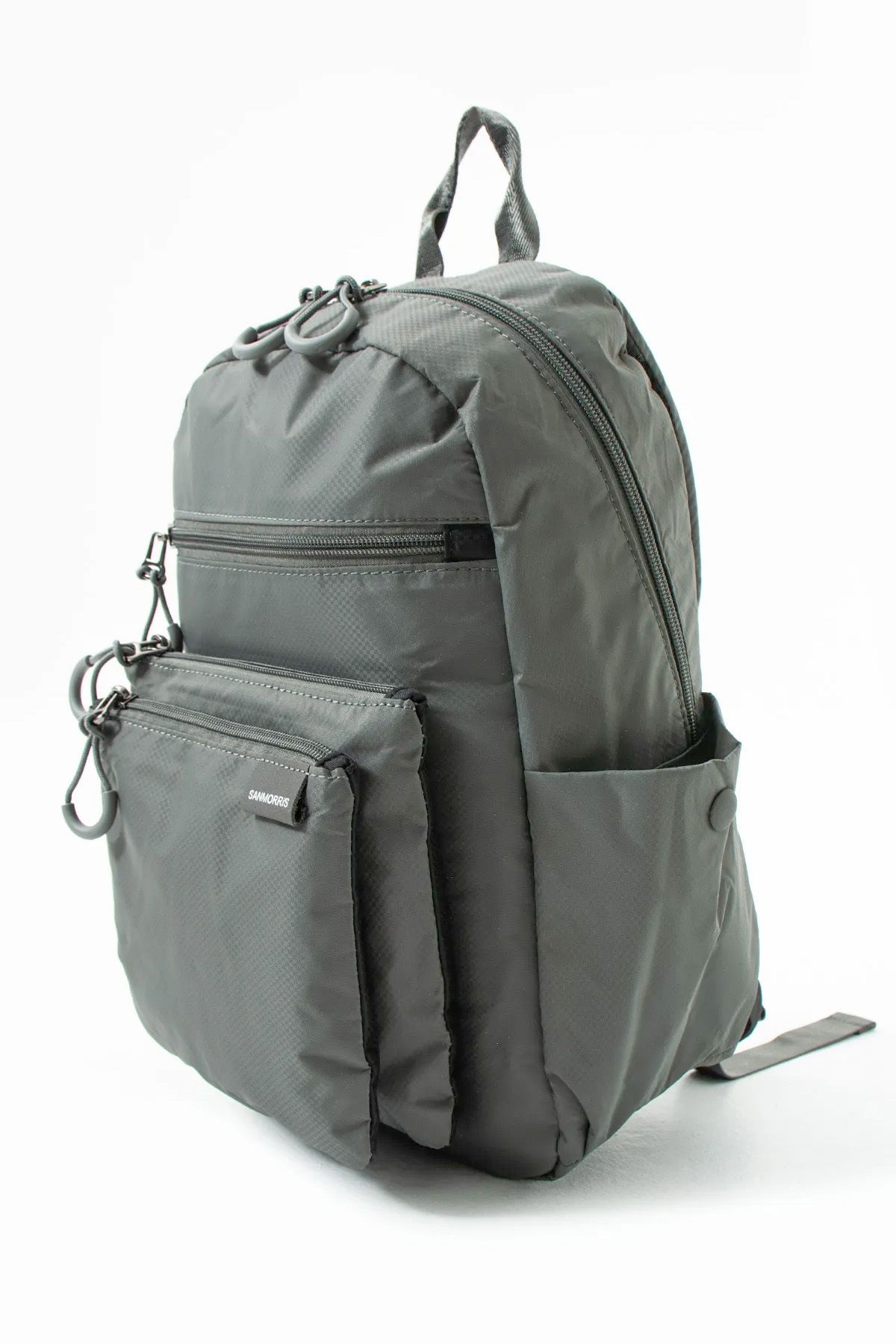 çantamgelsin polo gri Unisex Suya Dayanıklı Paraşüt Kumaş 4 Bölmeli Laptop Bölmeli Gündelik Ve Okul Çantası
