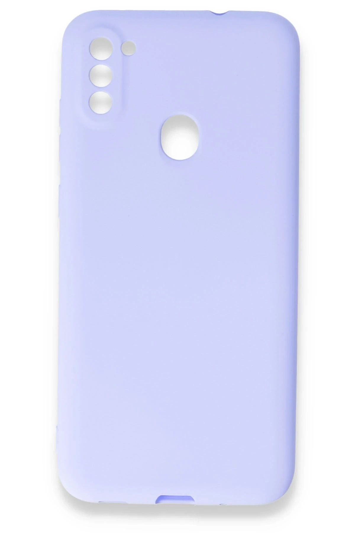 NewFace Samsung Galaxy A11 Kılıf First Silikon - Lila MRAYD