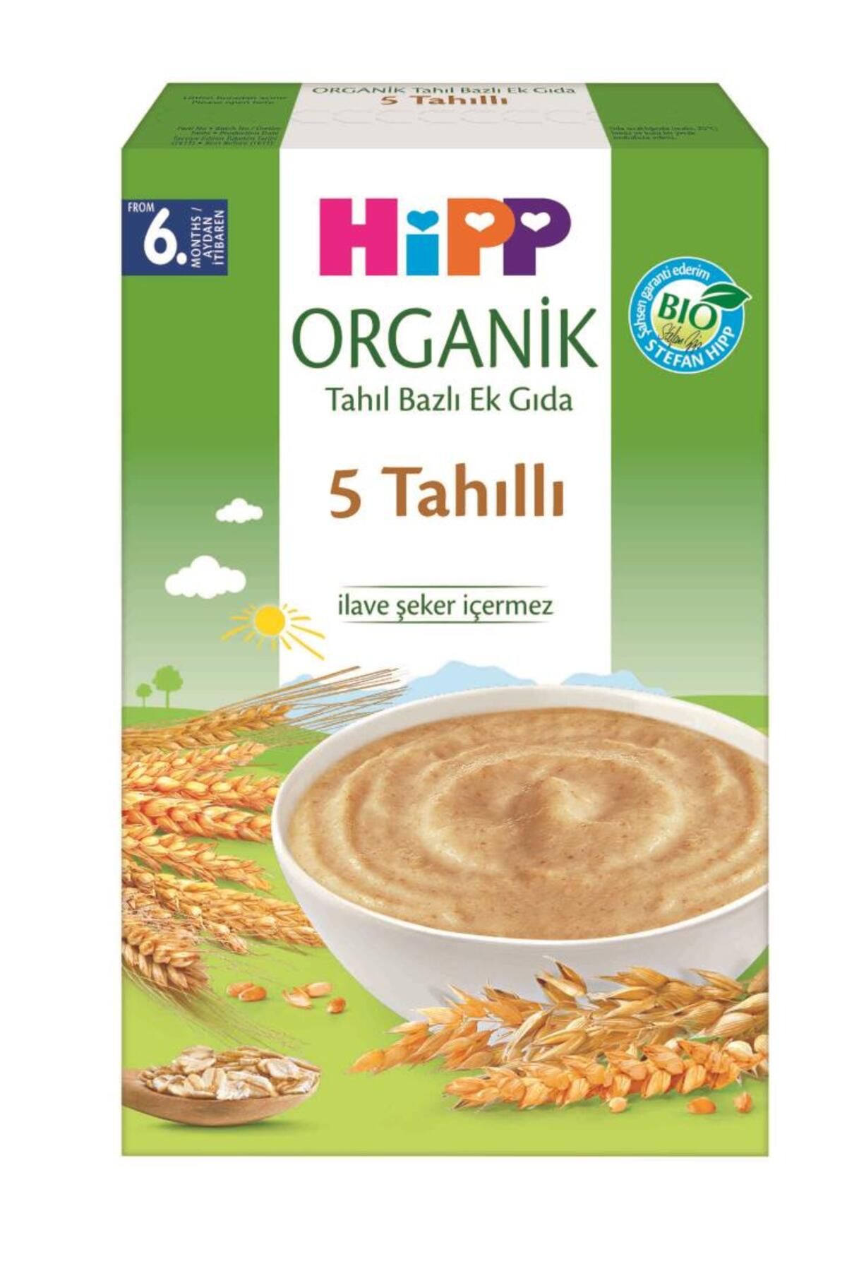 MR RZN STORE p Organik 5 Tahıllı Tahıl Bazlı Kaşık Maması 200 Gr
