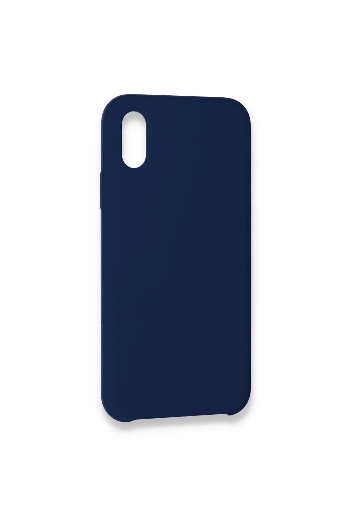 NewFace iPhone XS Max Kılıf Lansman Legant Silikon - Lacivert SVLRS uyumlu
