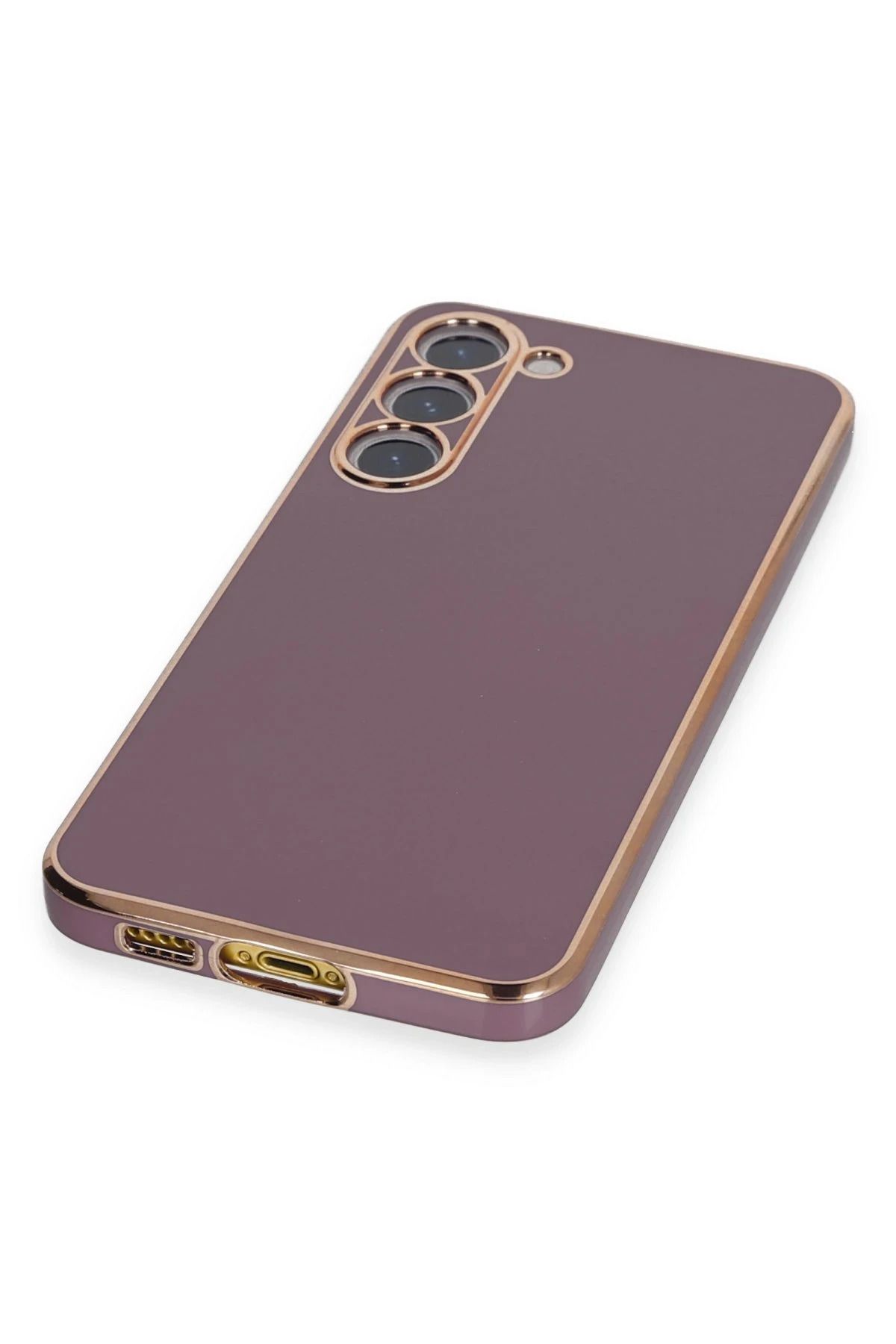 NewFace Samsung Galaxy S23 Kılıf Volet Silikon - Mor WLZOR